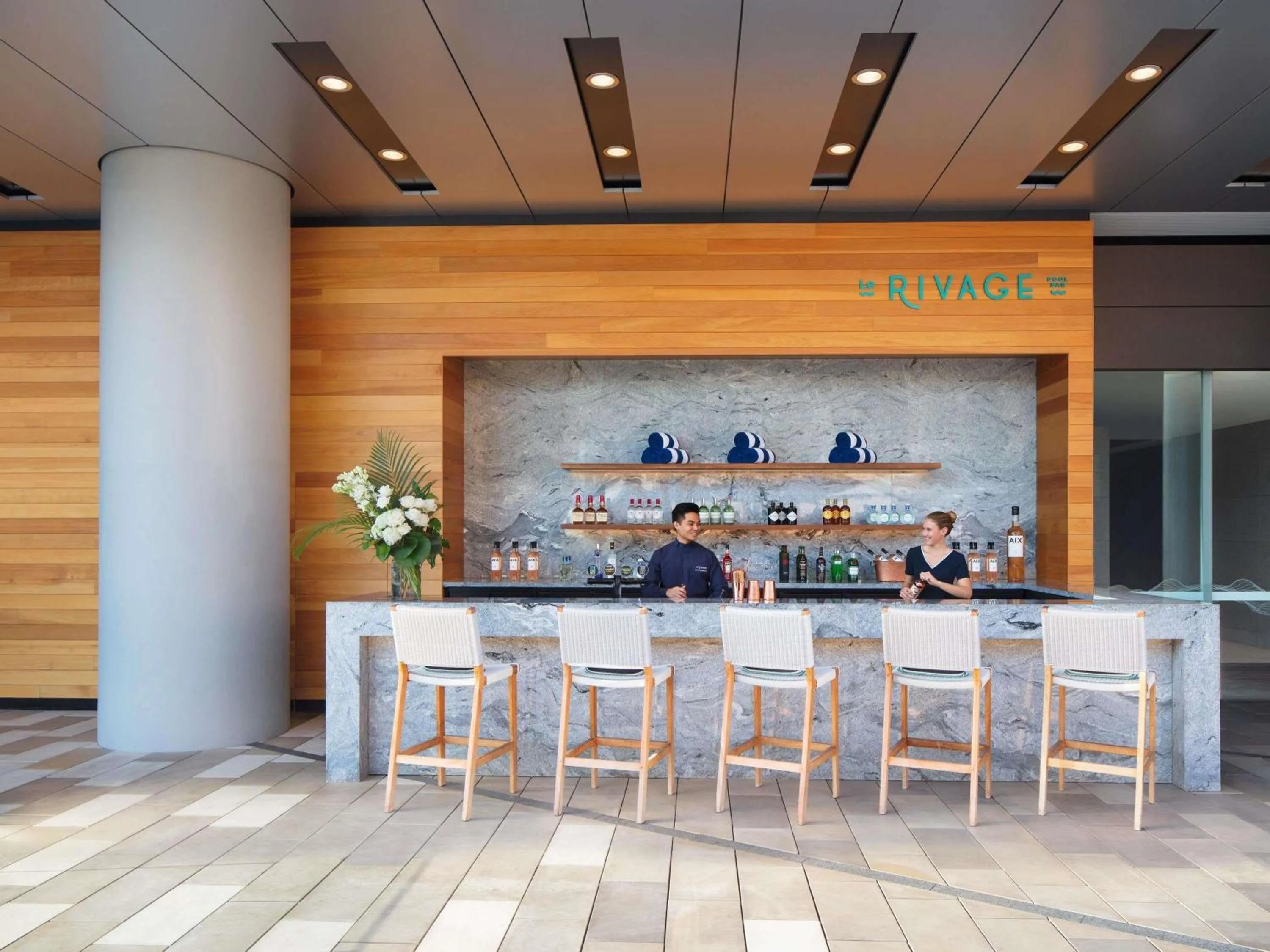 Pool view in Sofitel Sydney Darling Harbour