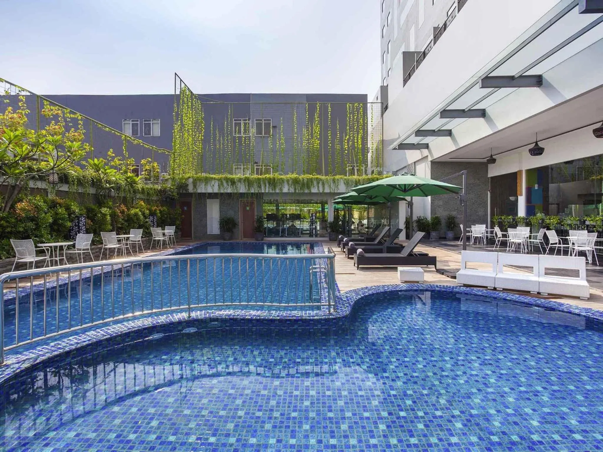 Pool view in ibis Styles Cikarang