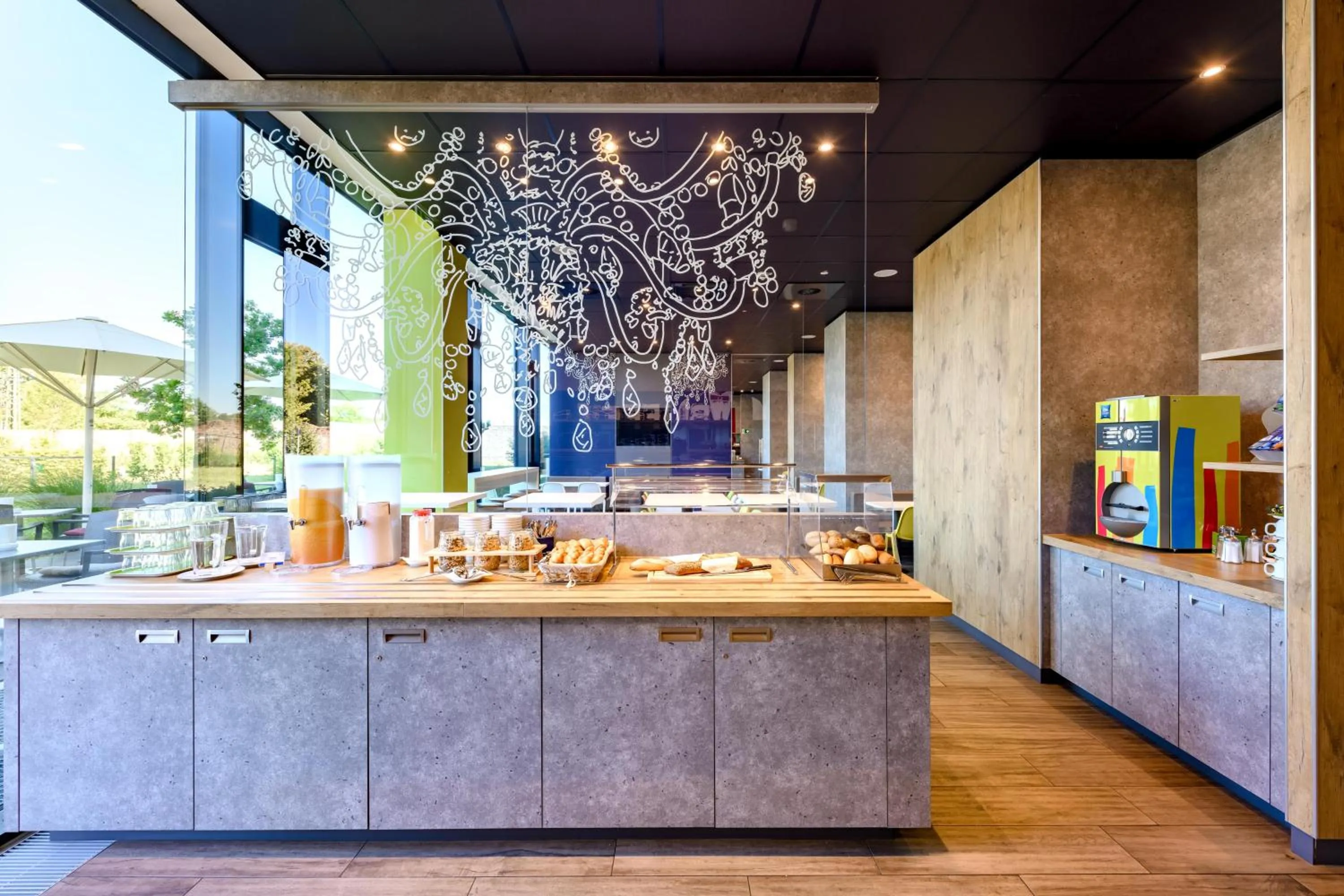 Buffet breakfast in ibis budget Muenchen City Olympiapark