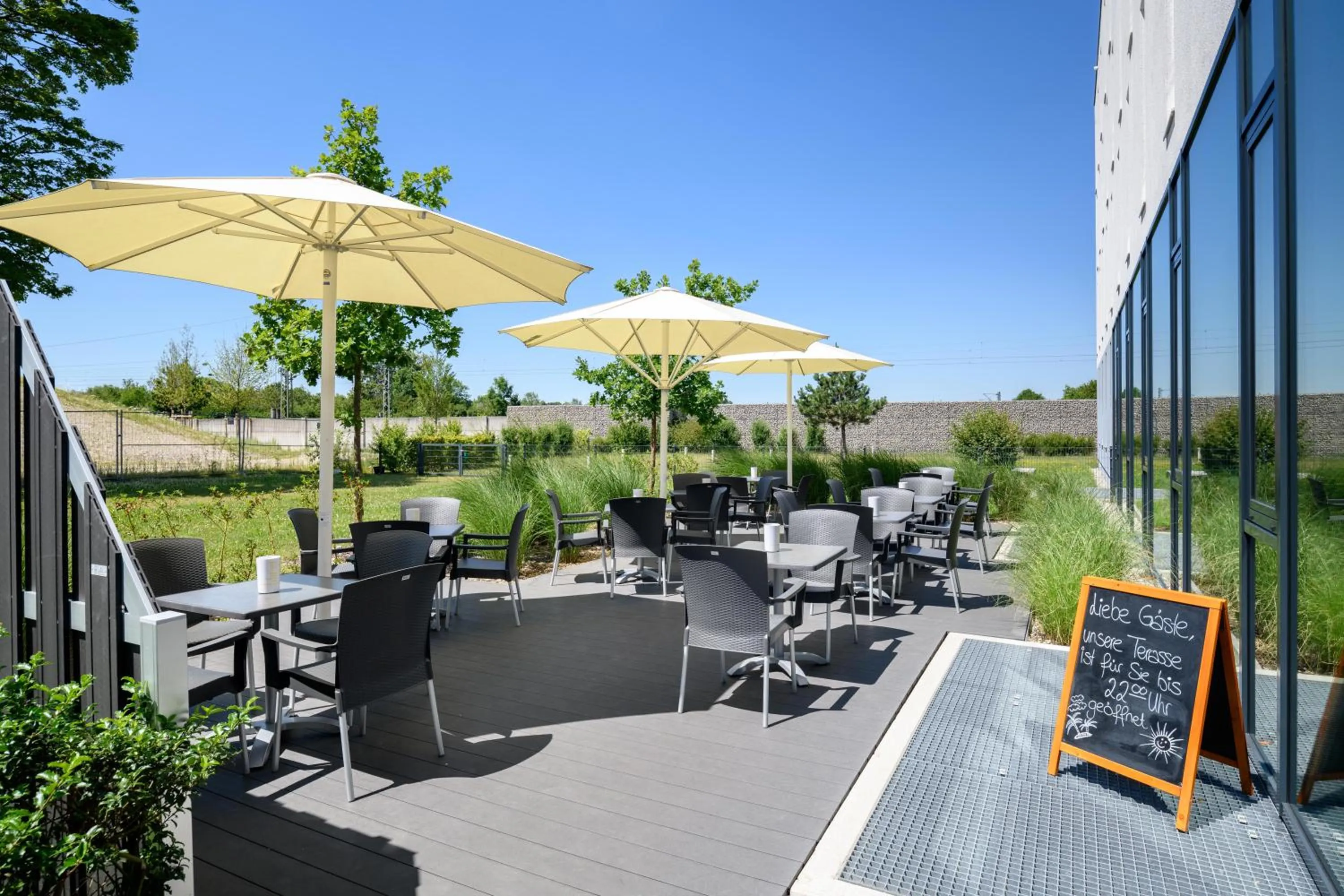 Balcony/Terrace in ibis budget Muenchen City Olympiapark