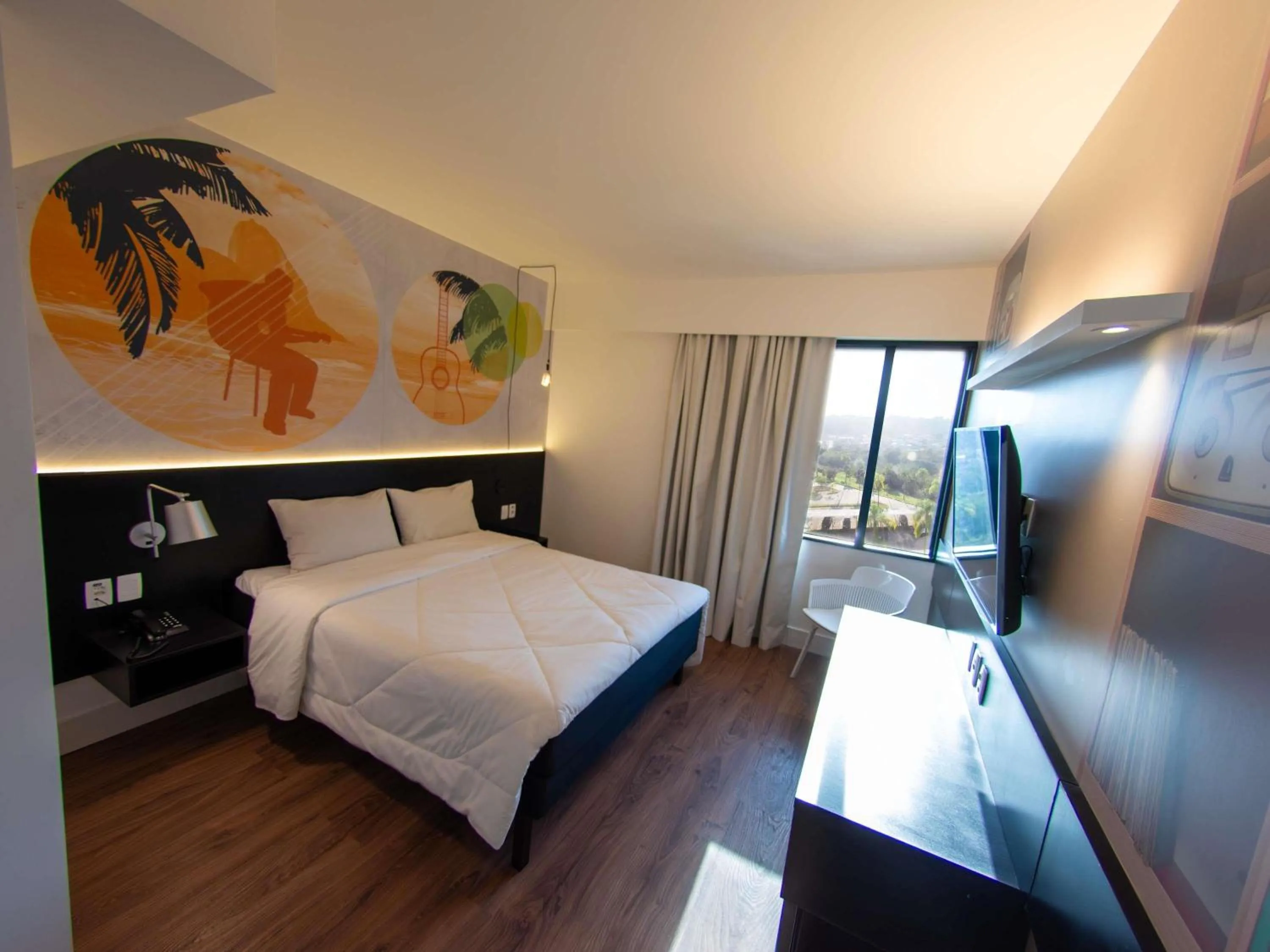 Bedroom, Bed in ibis Styles Taubate