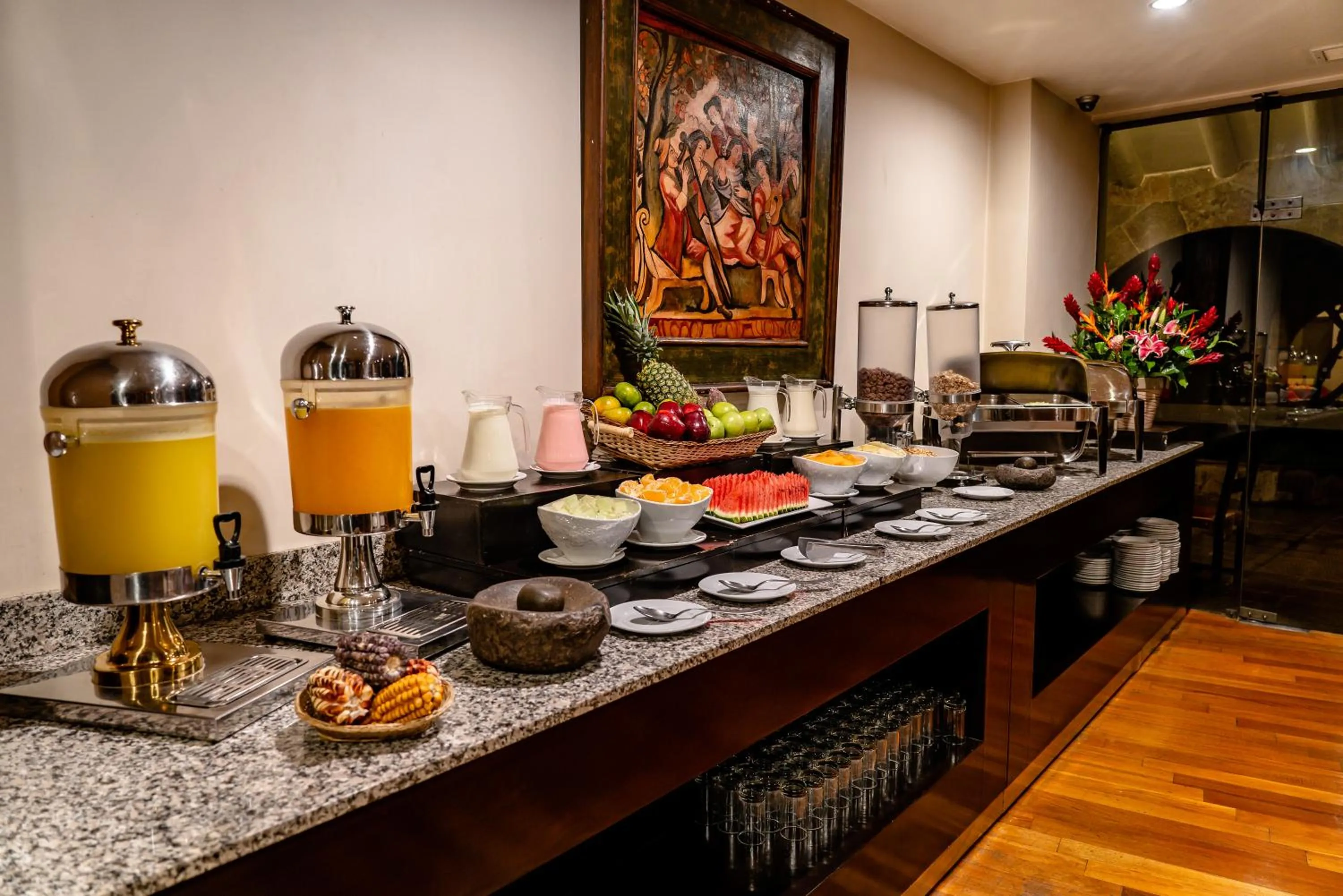 Buffet breakfast in Hotel Jose Antonio Cusco