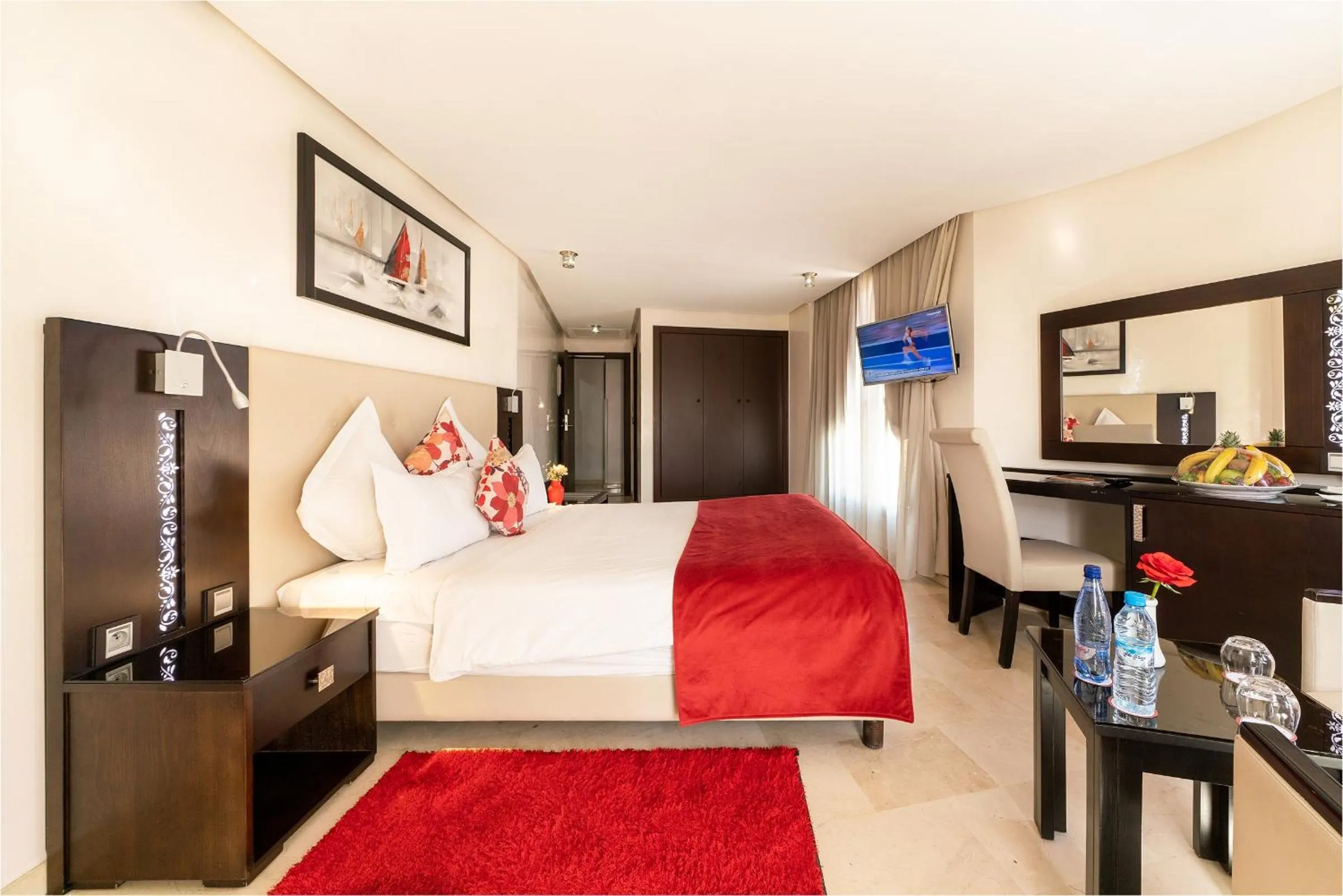 Bed in Palm Menara Hotel Marrakech