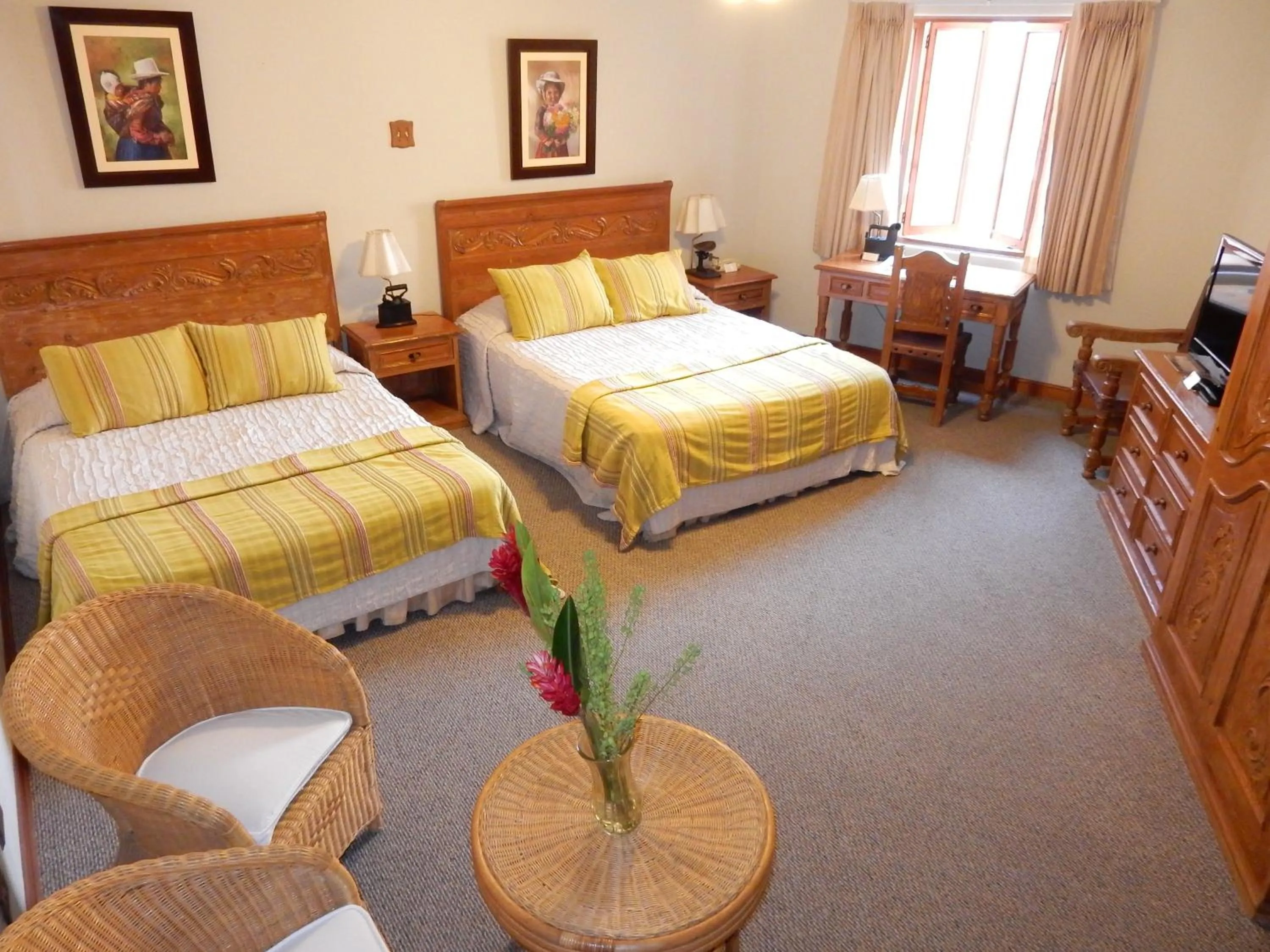 Bed in Hotel Antigua Miraflores