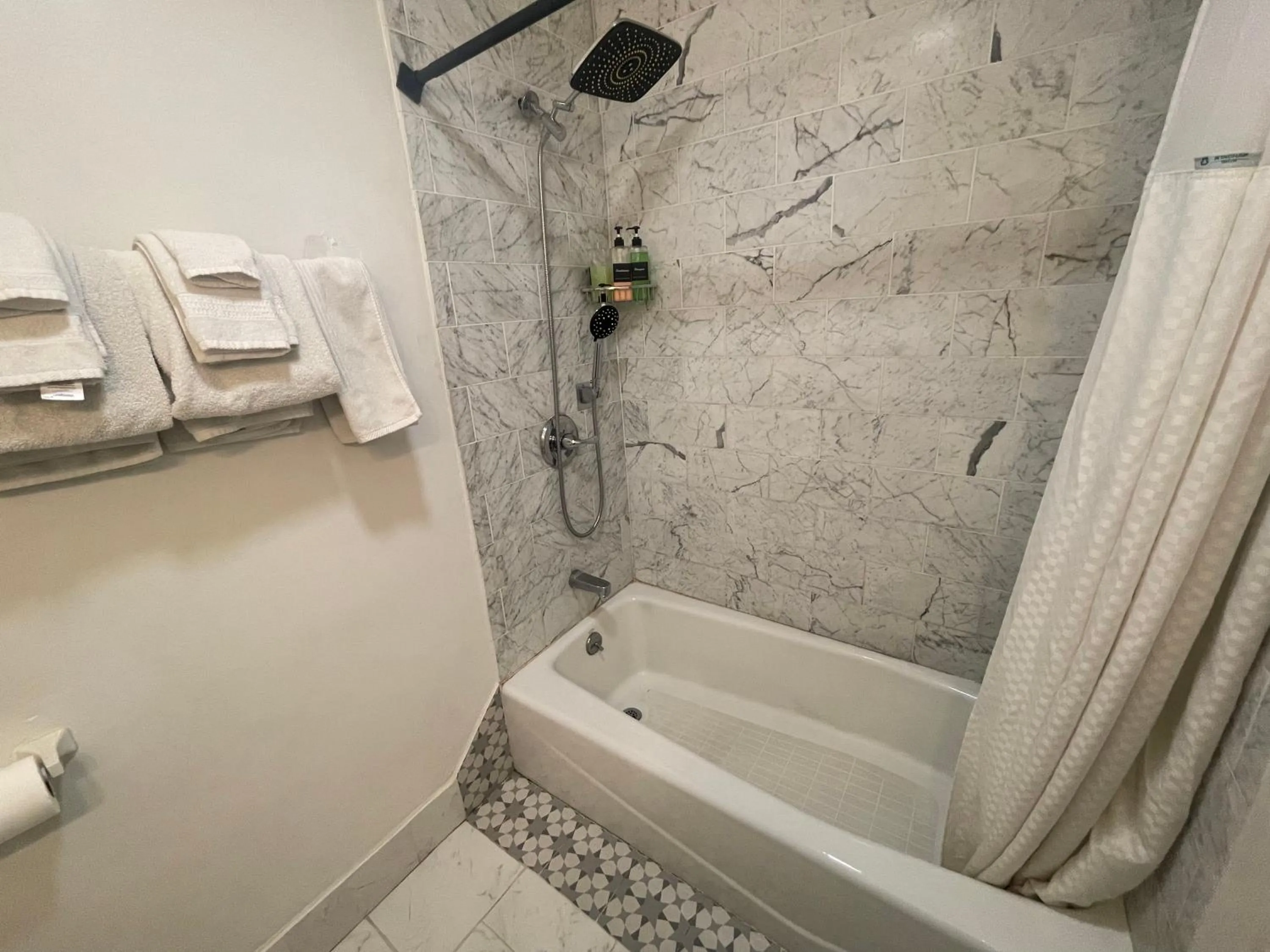 Shower in Americas Best Value Inn Royal Carriage