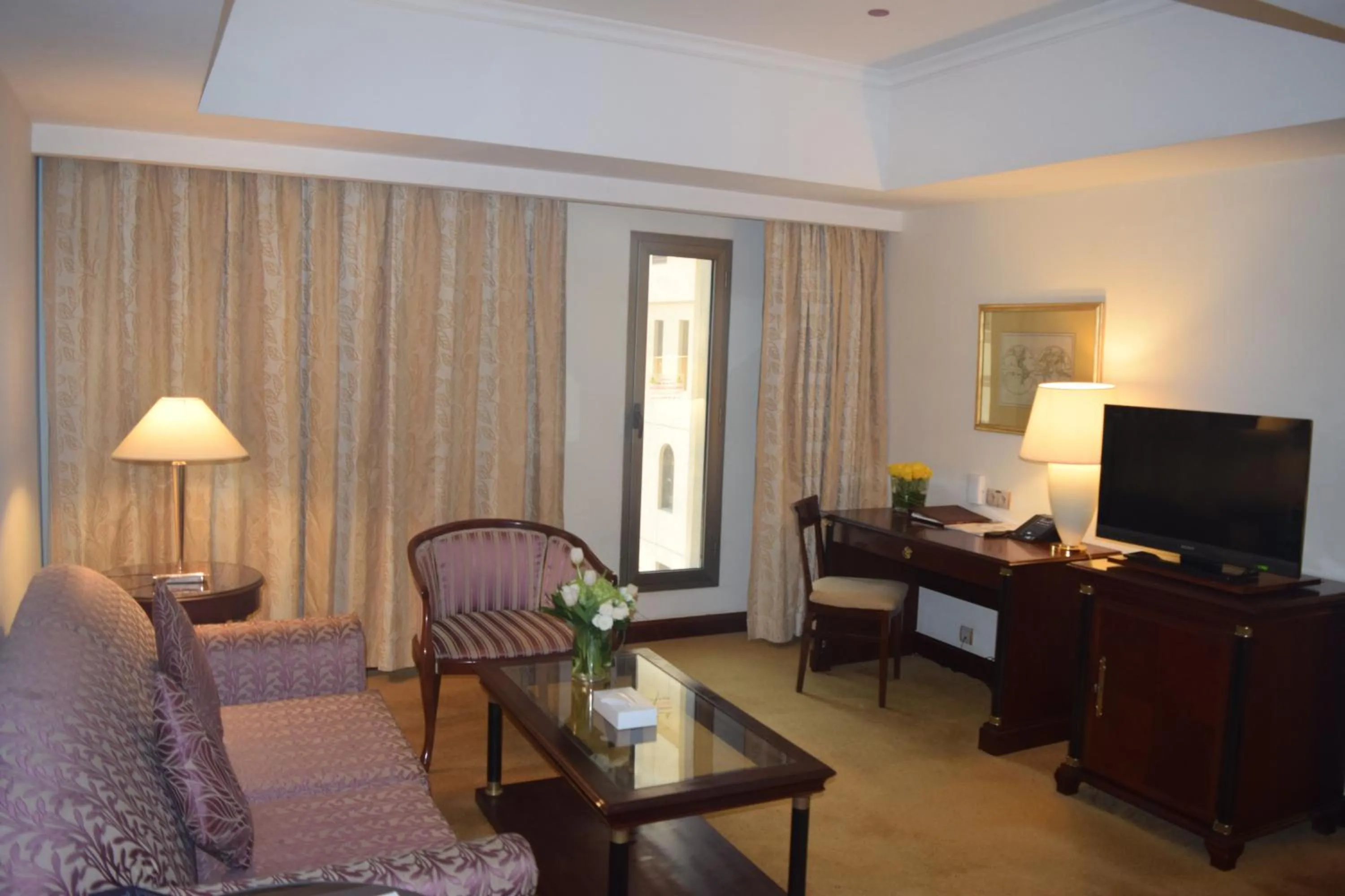 Seating area in New Madinah Hotel