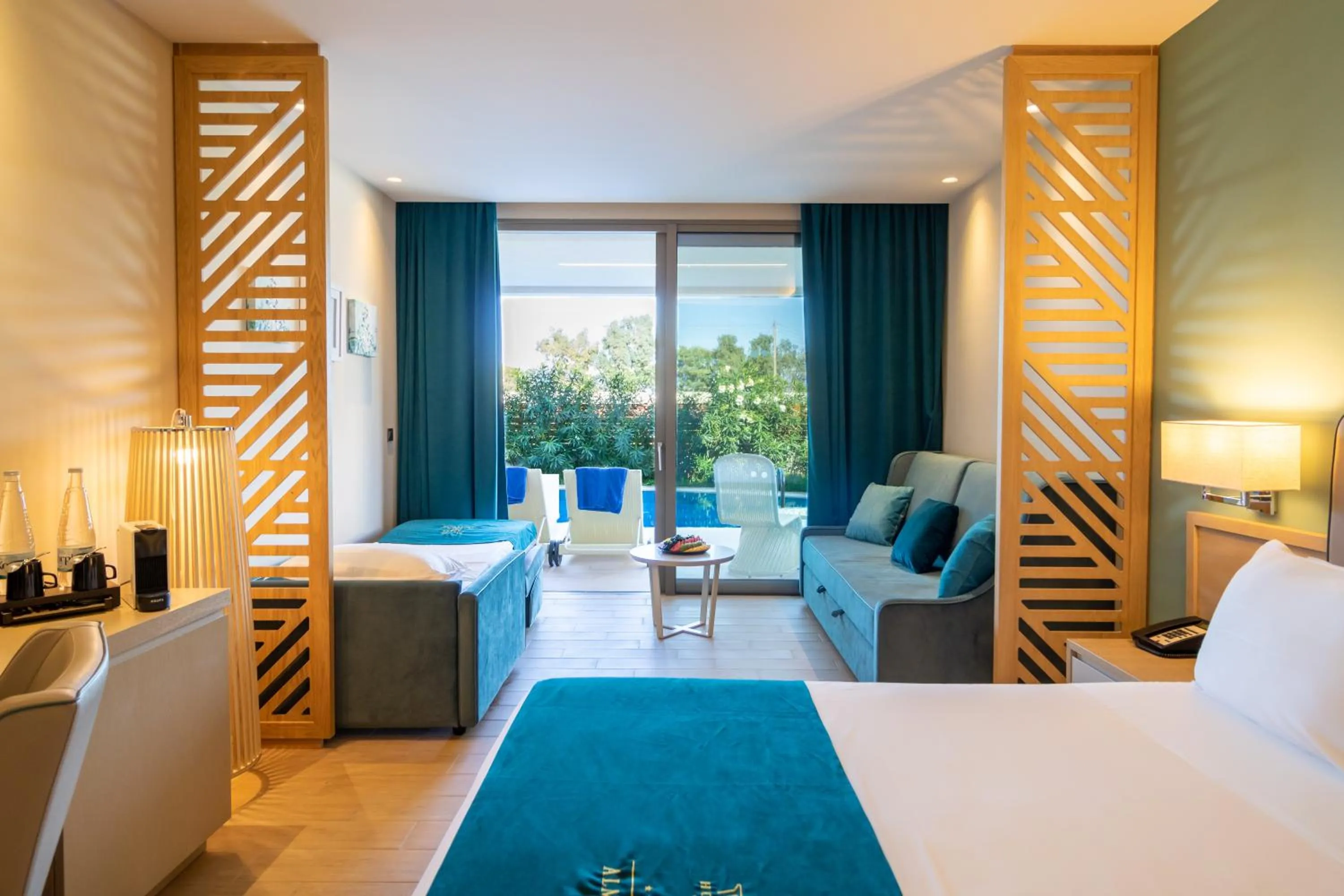 Bedroom, Bed in Almyros Beach