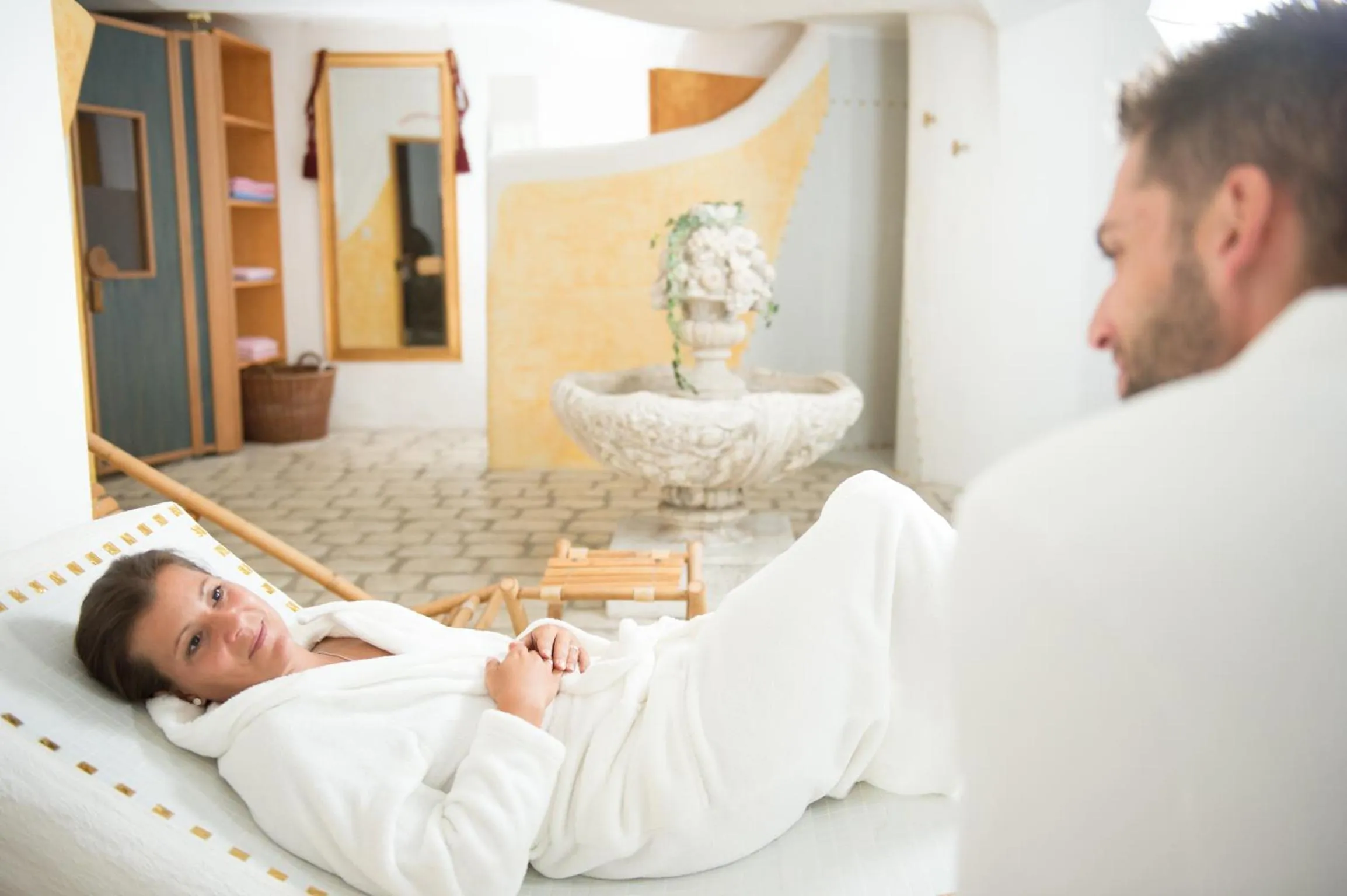 Spa and wellness centre/facilities, Bed in Pension Irlingerhof