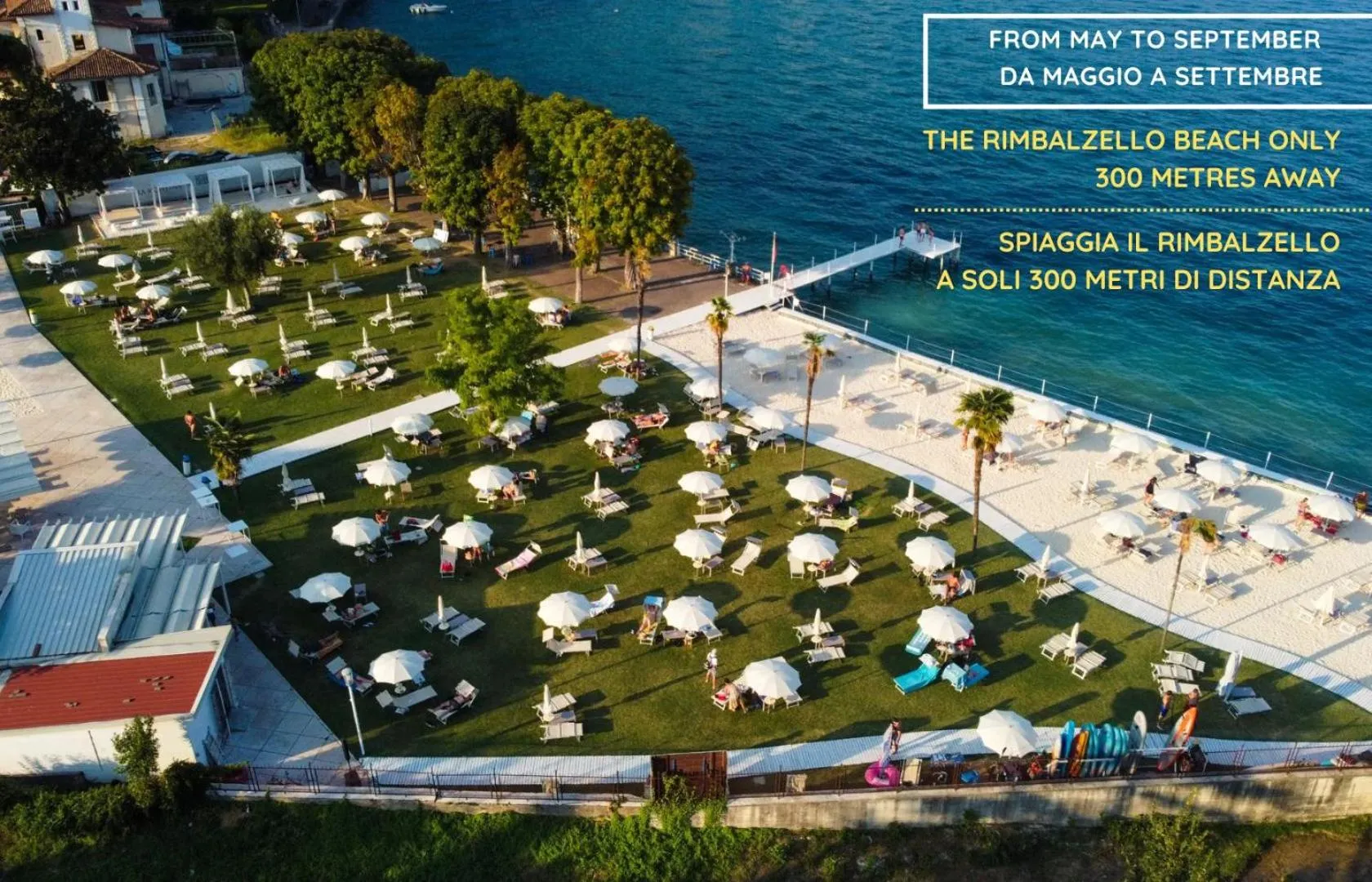 Beach in Happy Hotel Atelier Gardone Riviera Centro & Spa