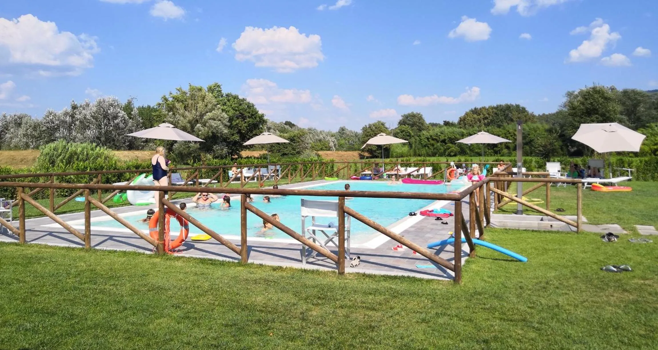 Pool view in Tenuta San Giovanni Lucca