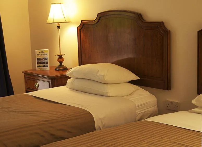 Bedroom, Bed in Gairloch Highland Lodge