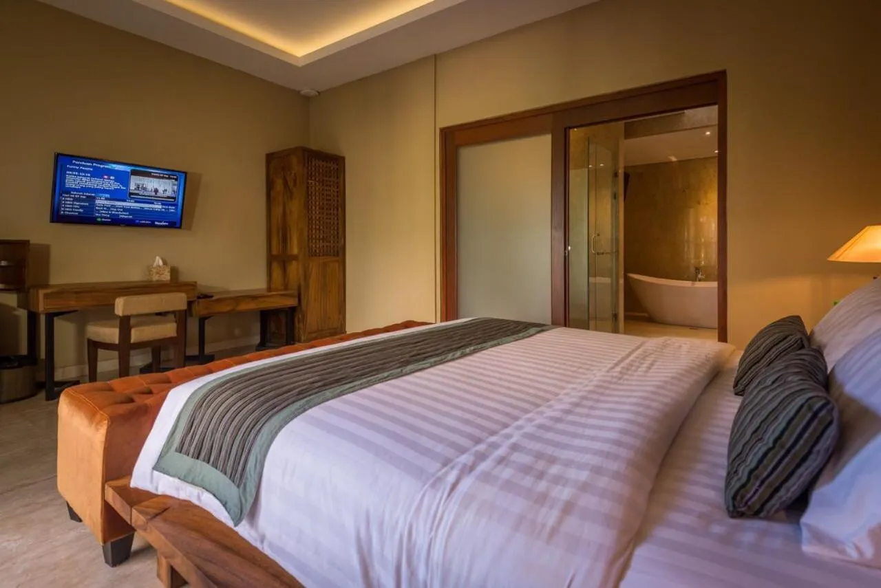 Bed in ILA Villa Ubud