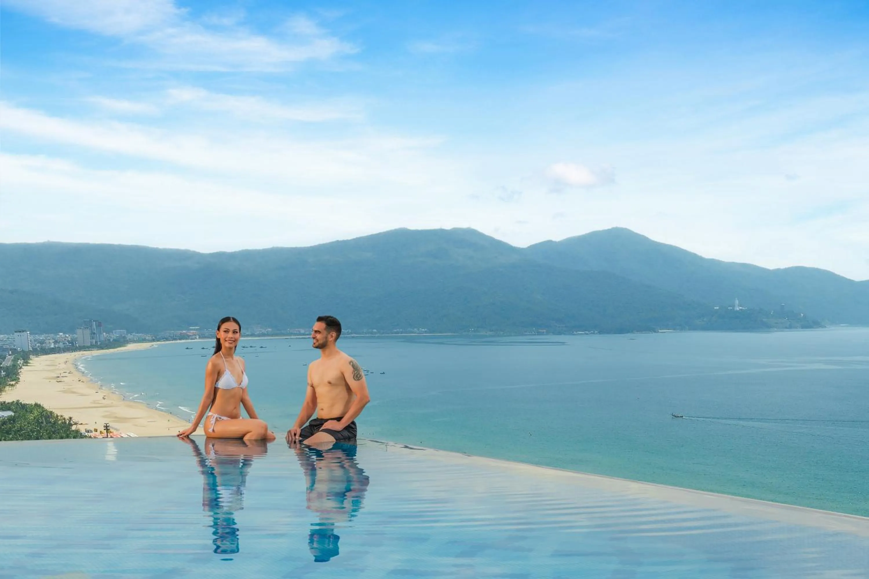 Swimming pool in Mandila Beach Hotel Danang
