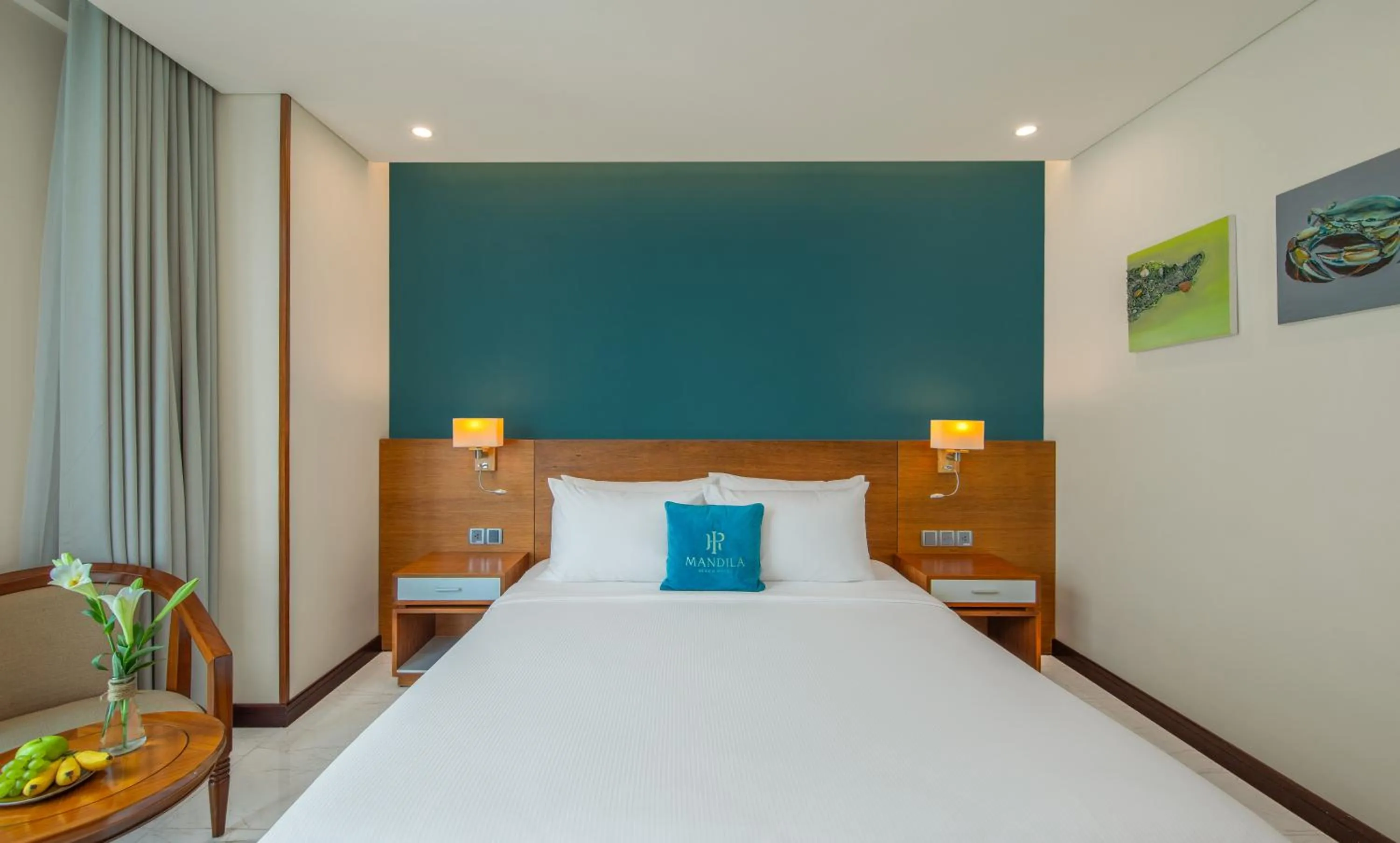 Bed in Mandila Beach Hotel Danang