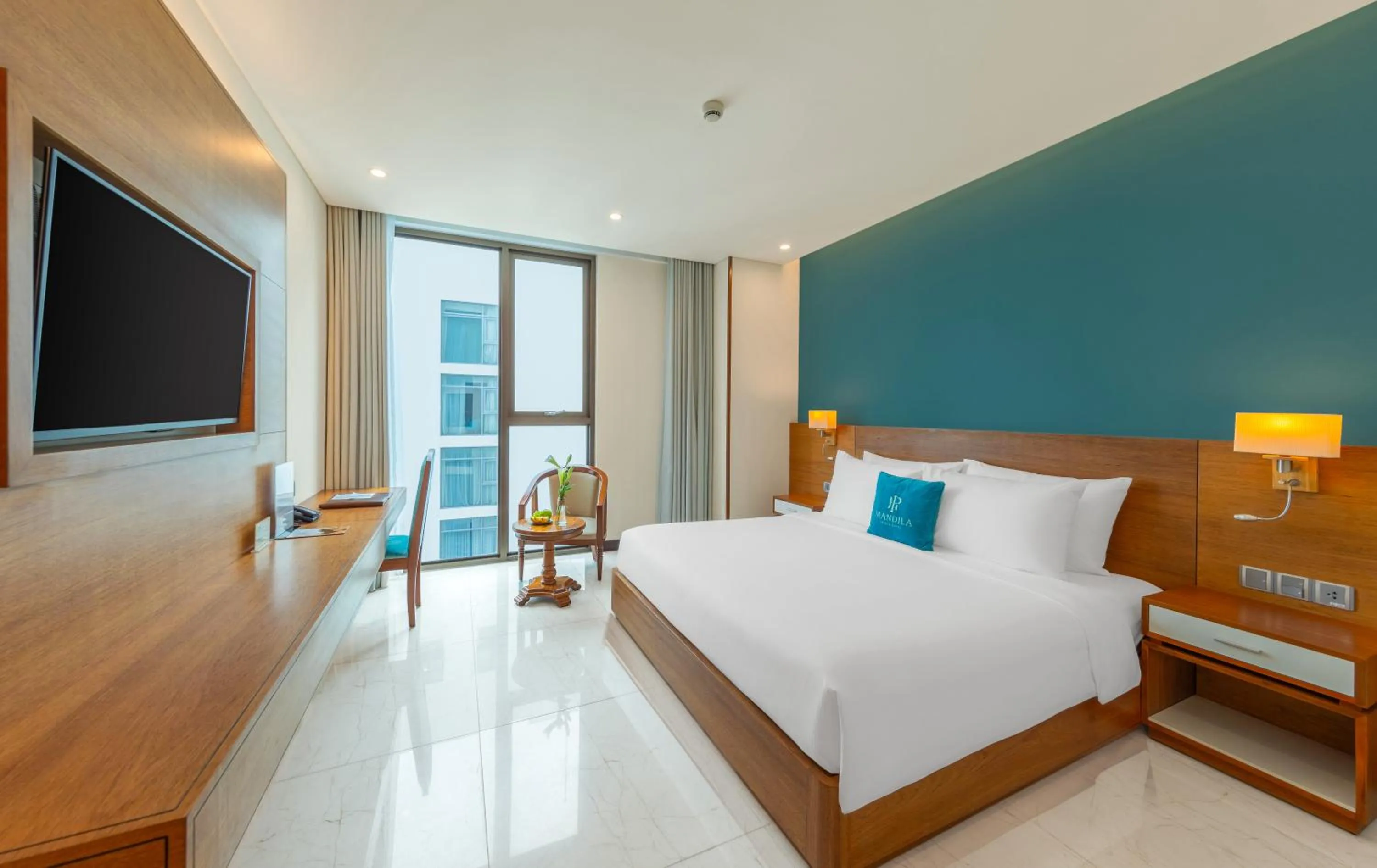 TV and multimedia, Bed in Mandila Beach Hotel Danang