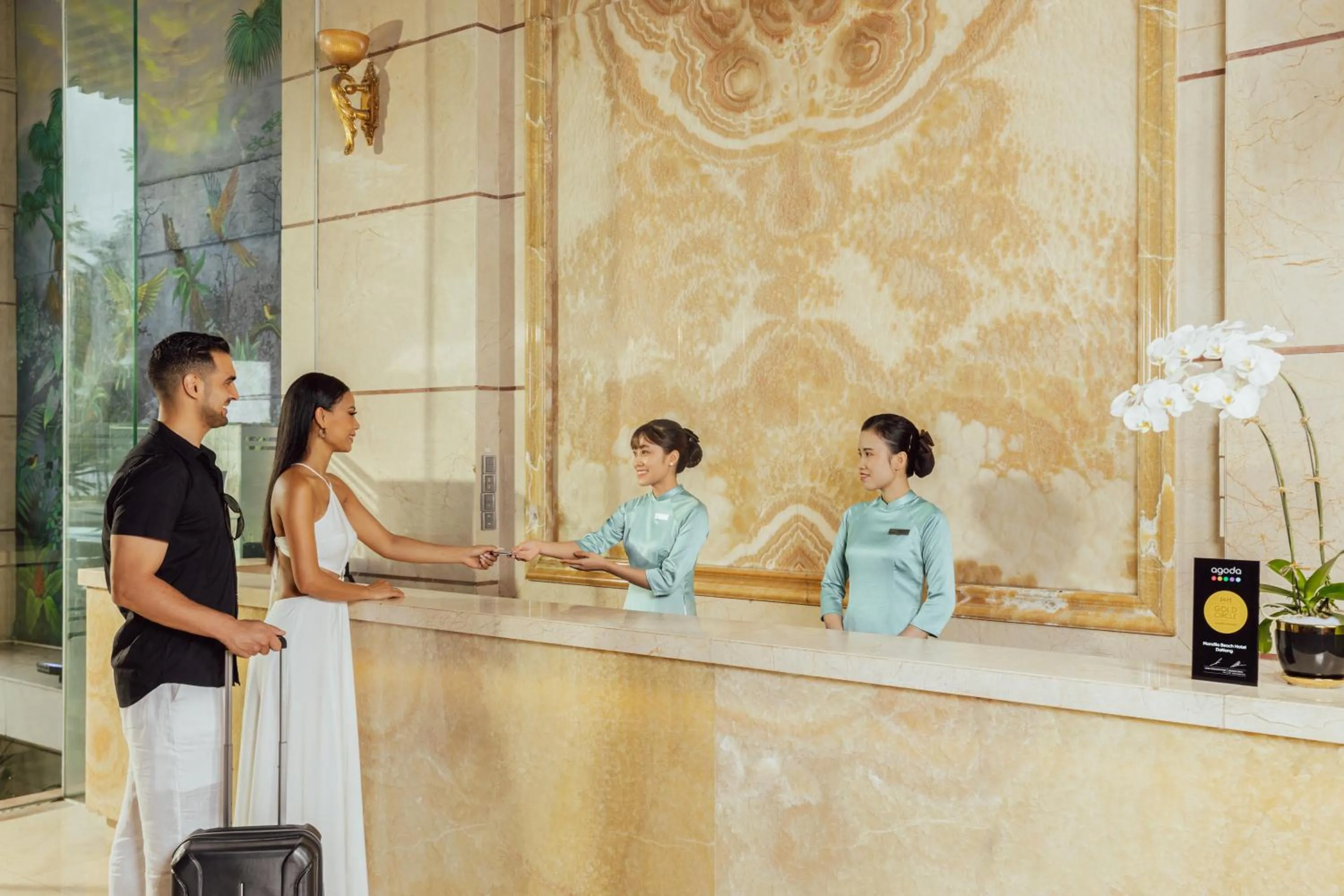 Lobby or reception in Mandila Beach Hotel Danang