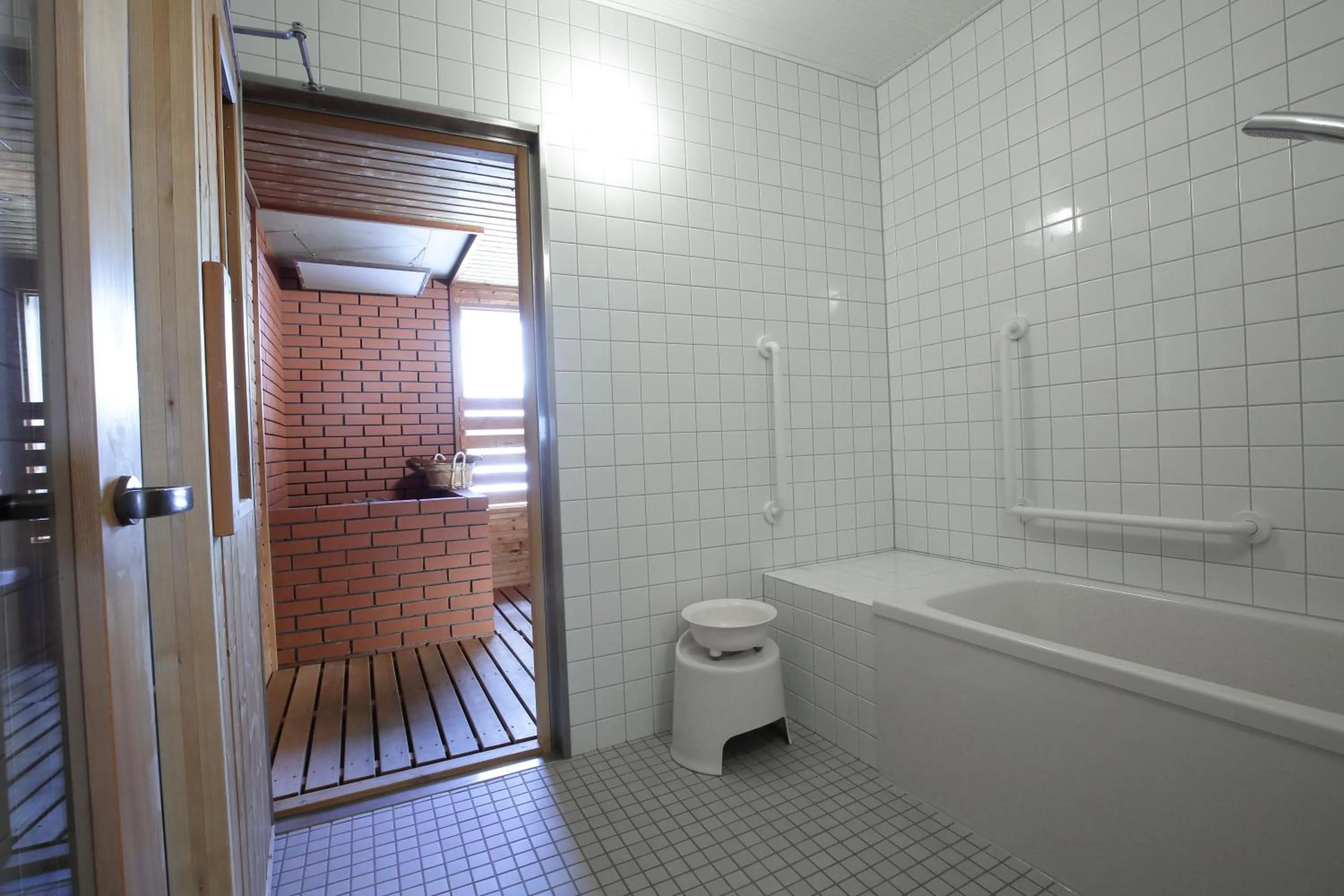 Bathroom in Log Hotel The Maple Lodge