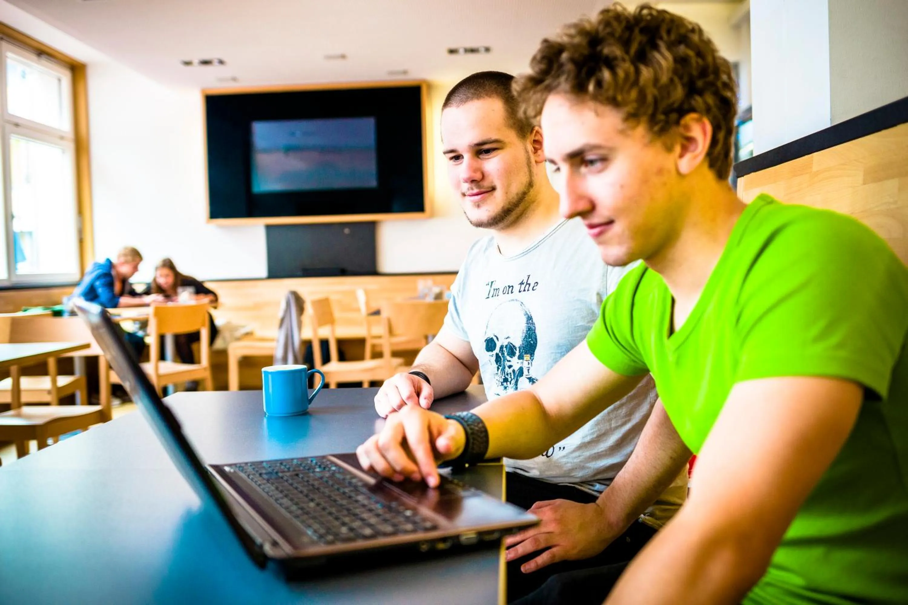 People in HI Munich Park Youth Hostel