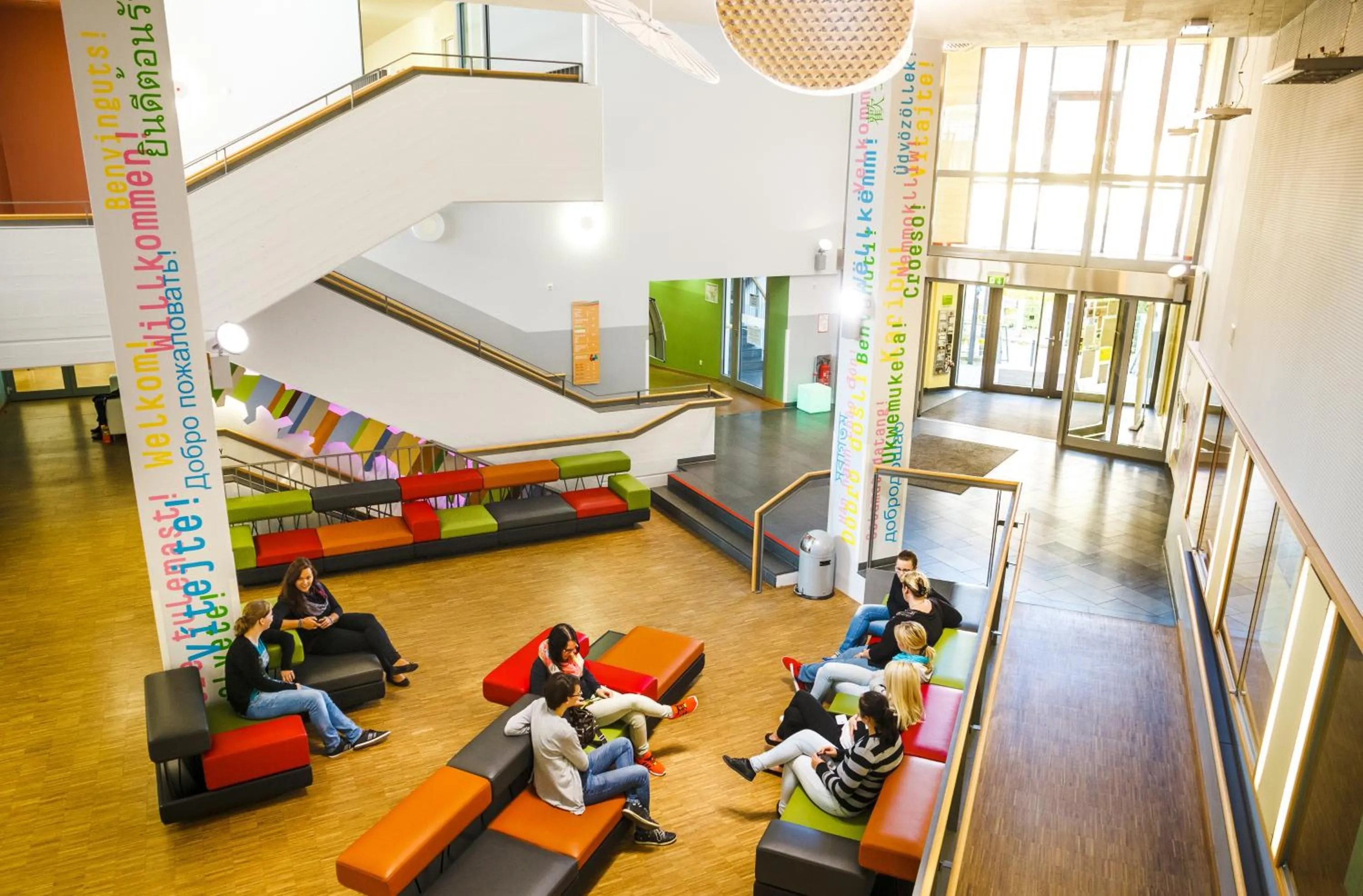 Communal lounge/ TV room in HI Munich Park Youth Hostel