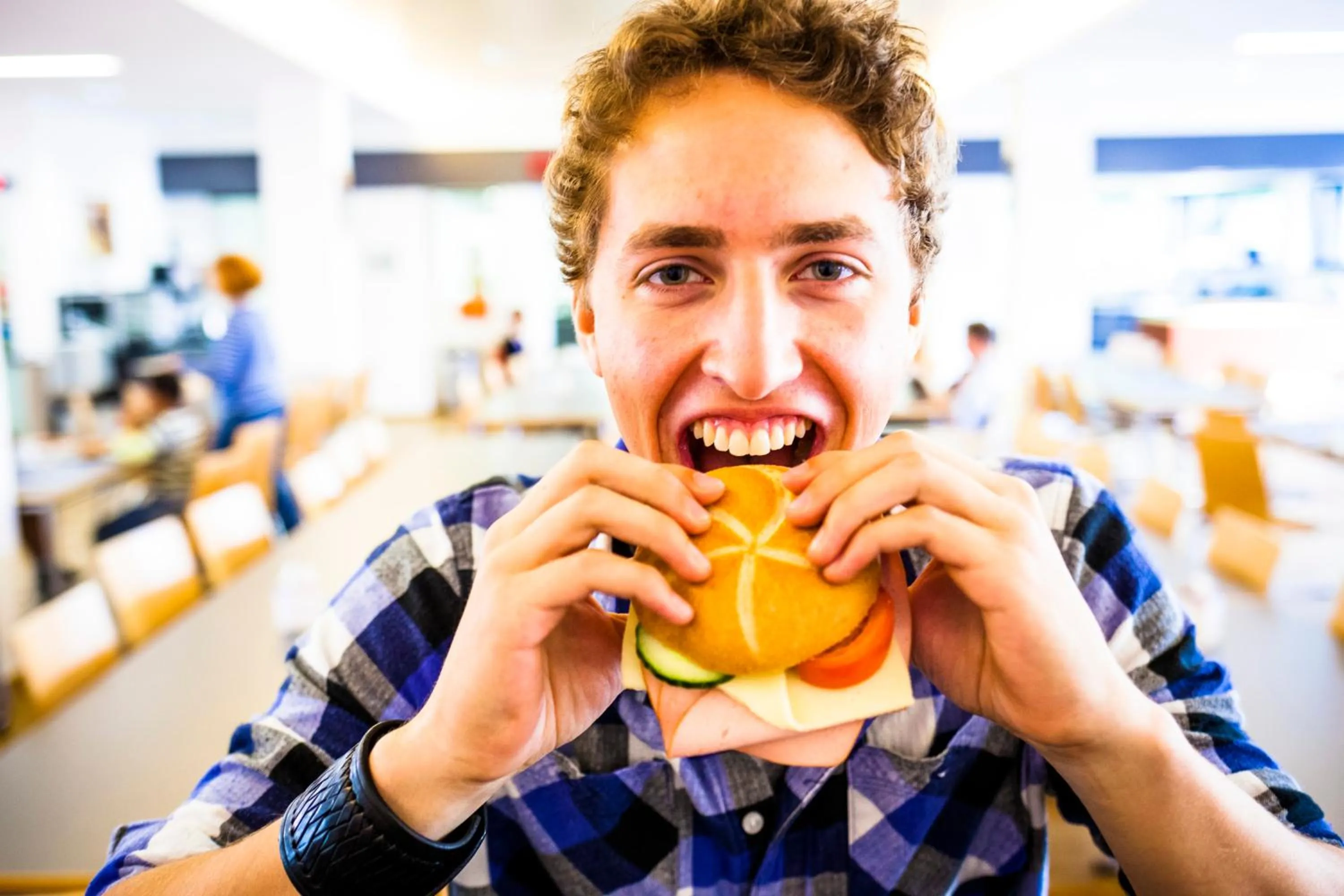 People in HI Munich Park Youth Hostel