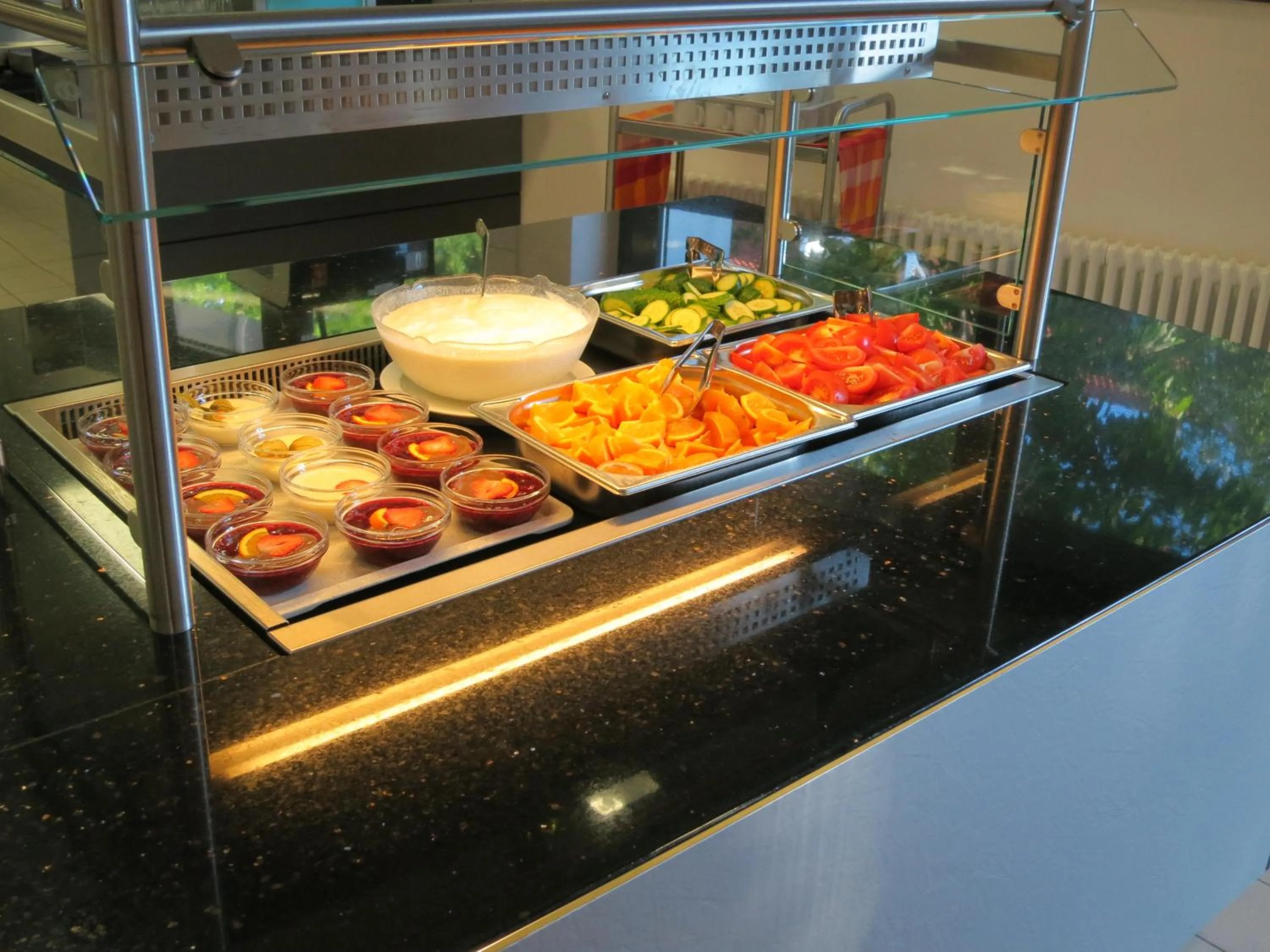 Buffet breakfast in HI Munich Park Youth Hostel