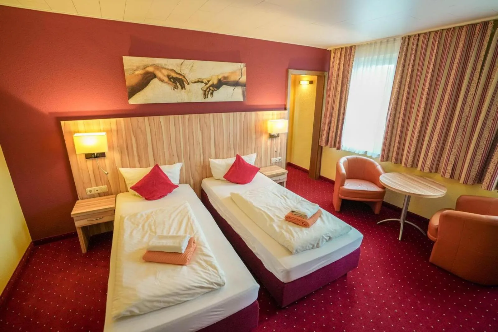 Bed in Hotel Weinhaus Kreuter