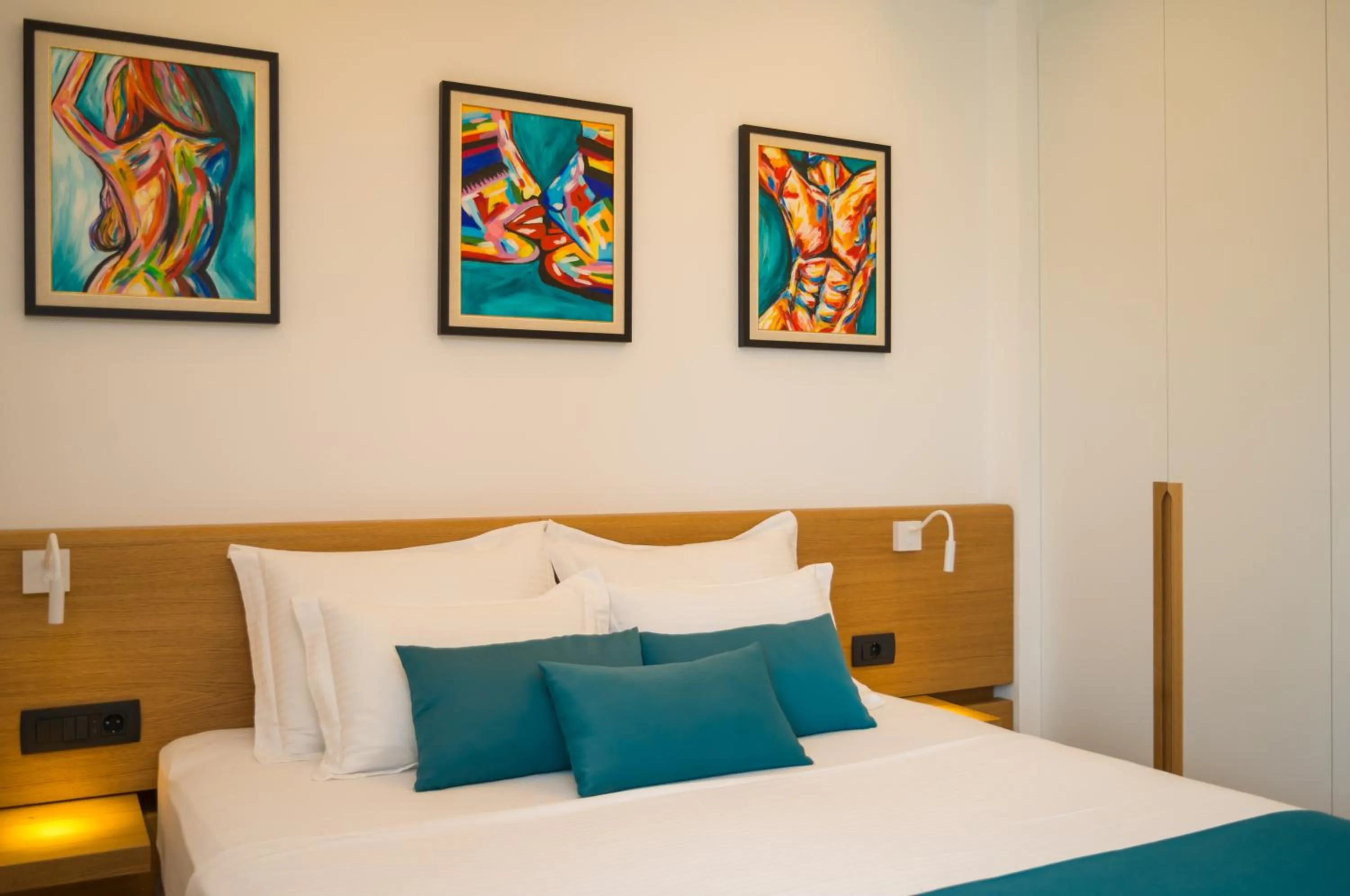 Bed in Hotel Admiral