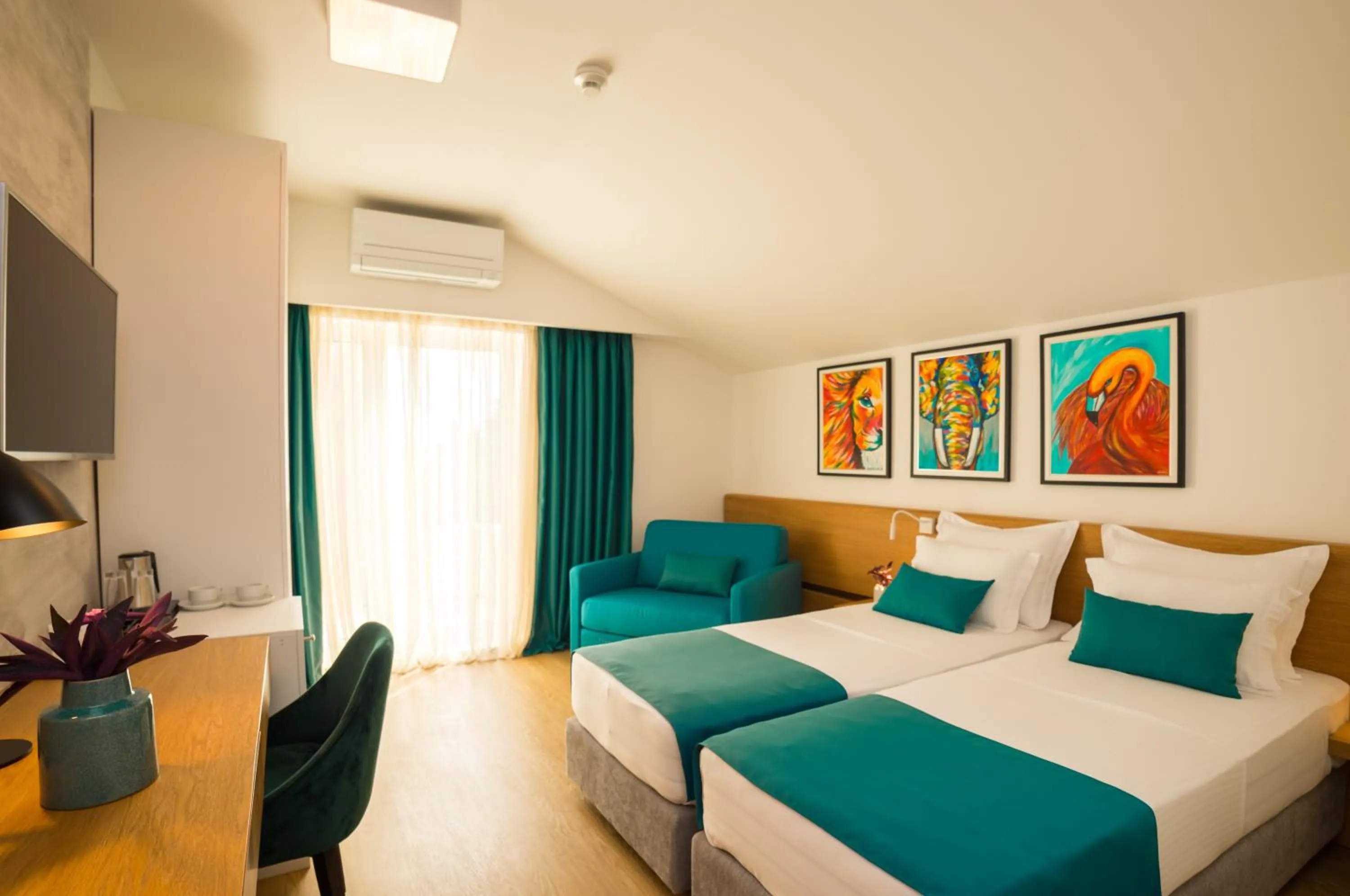 Bed in Hotel Admiral