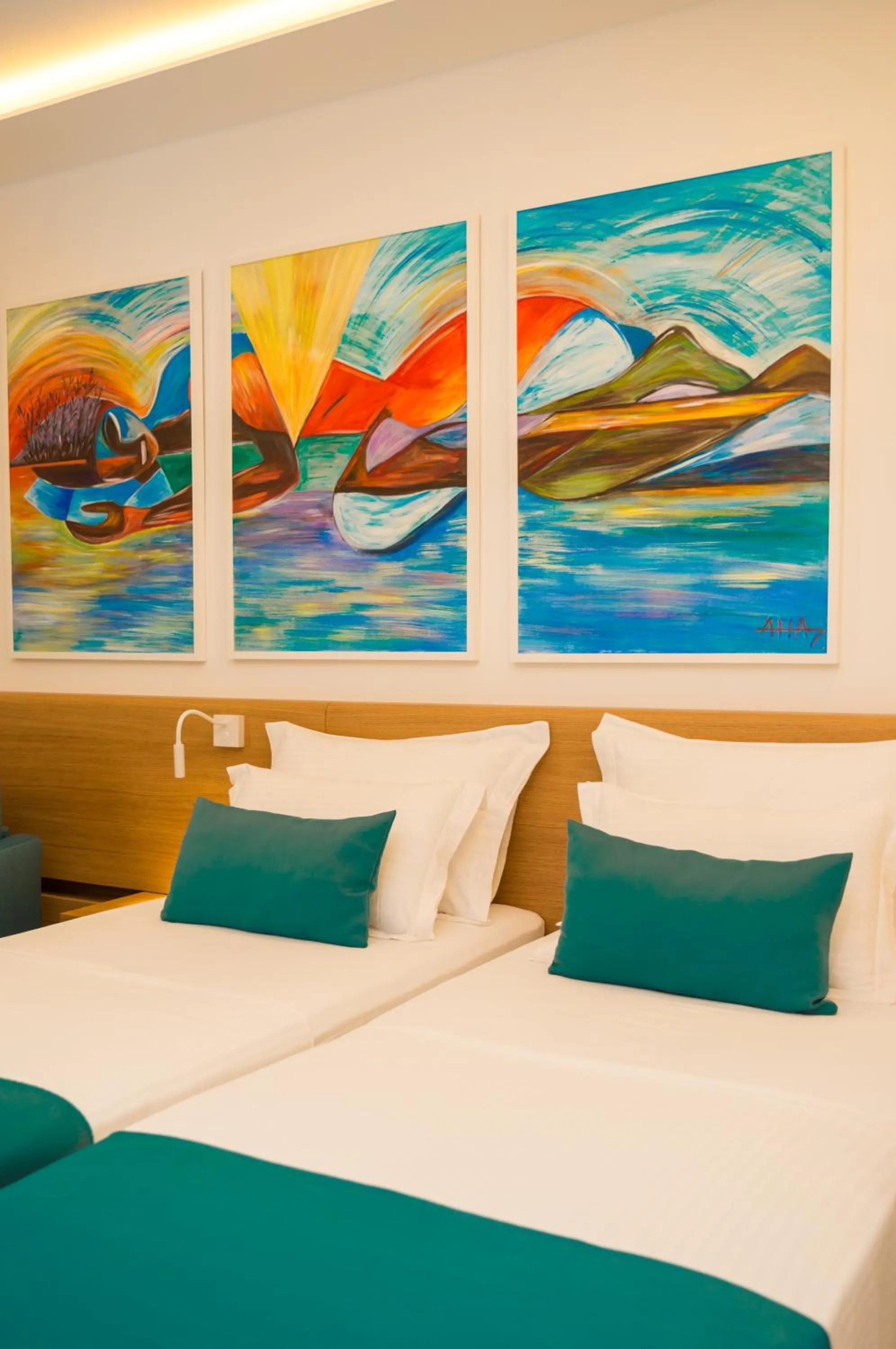 Bed in Hotel Admiral