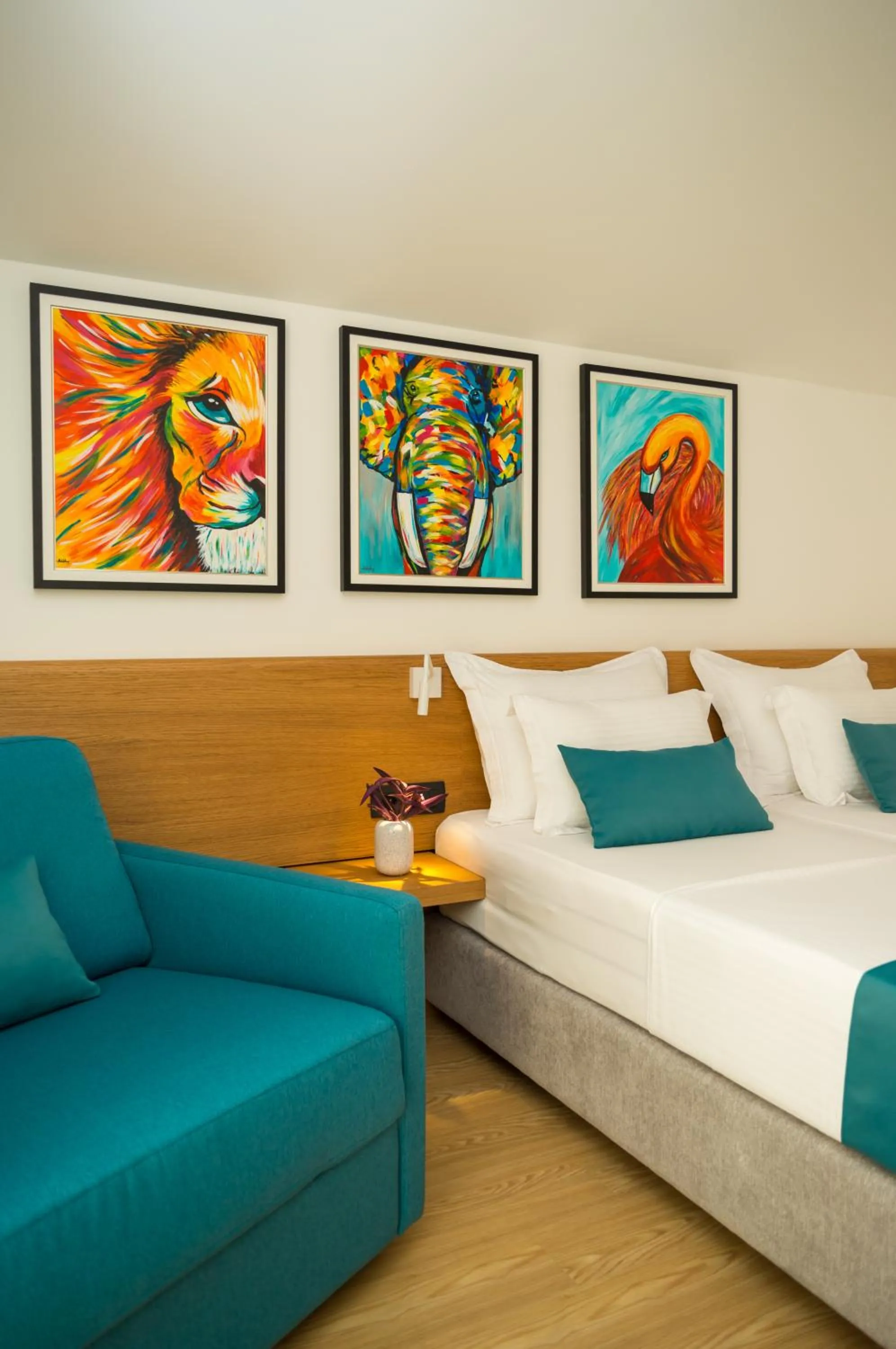 Bed in Hotel Admiral