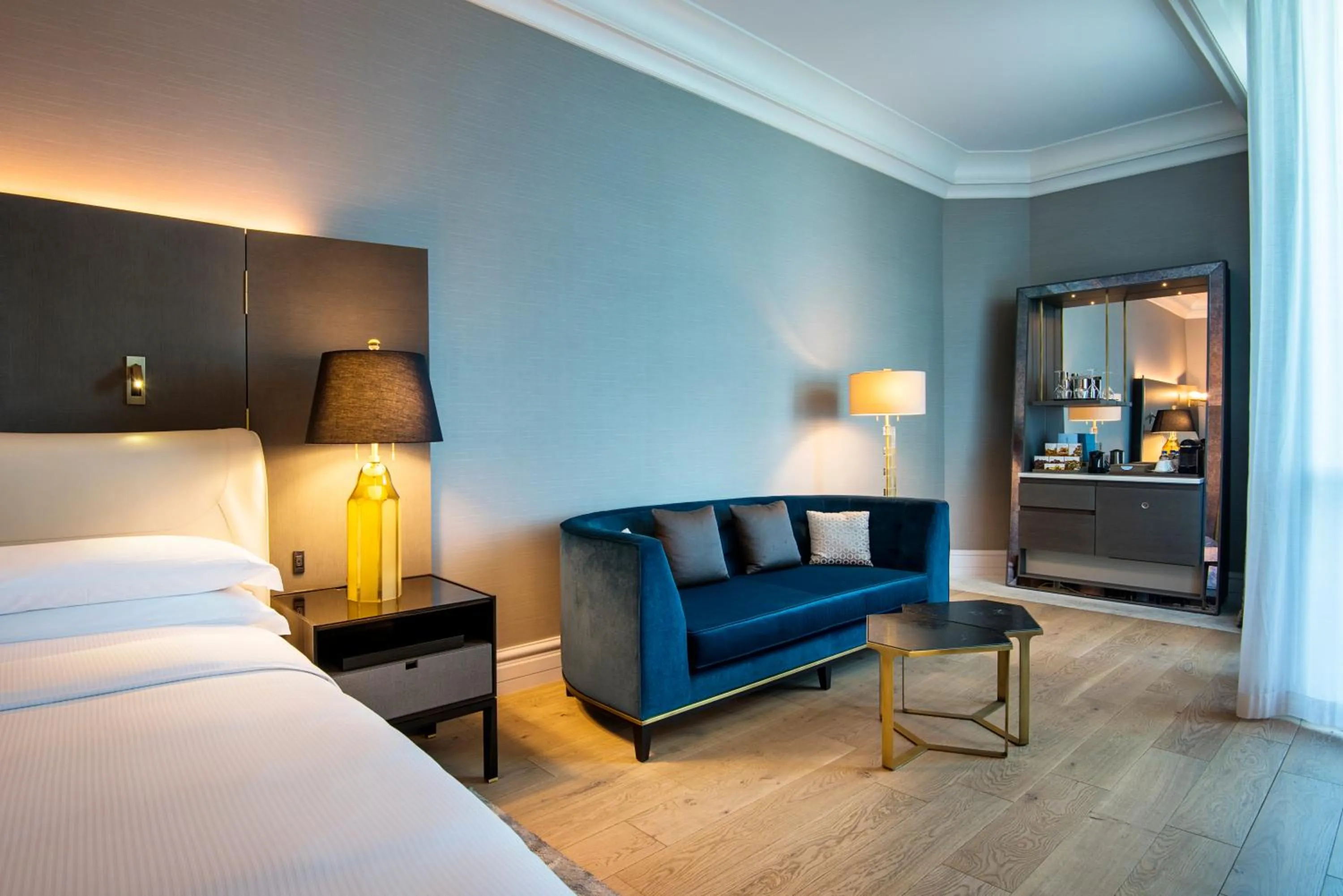 View (from property/room), Bed in The Ritz-Carlton, Doha