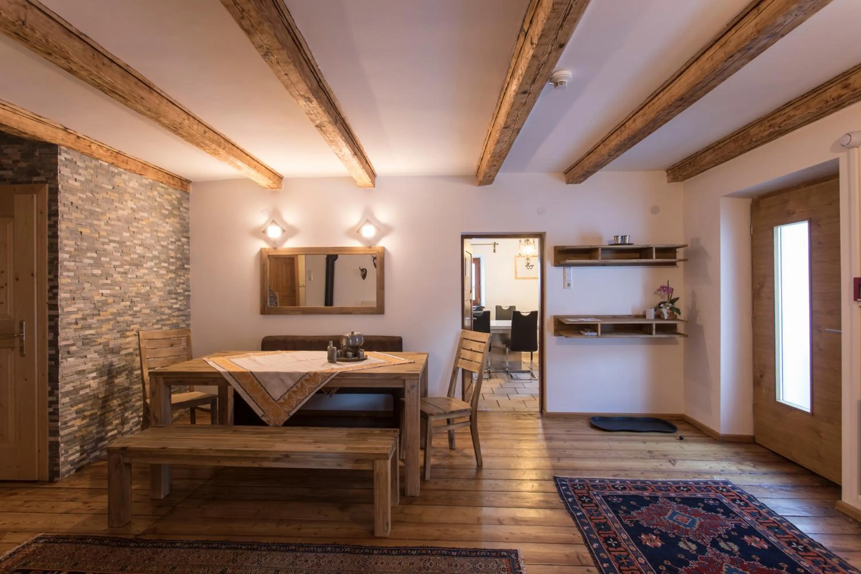 Dining area in Ferienhof Haderlehn