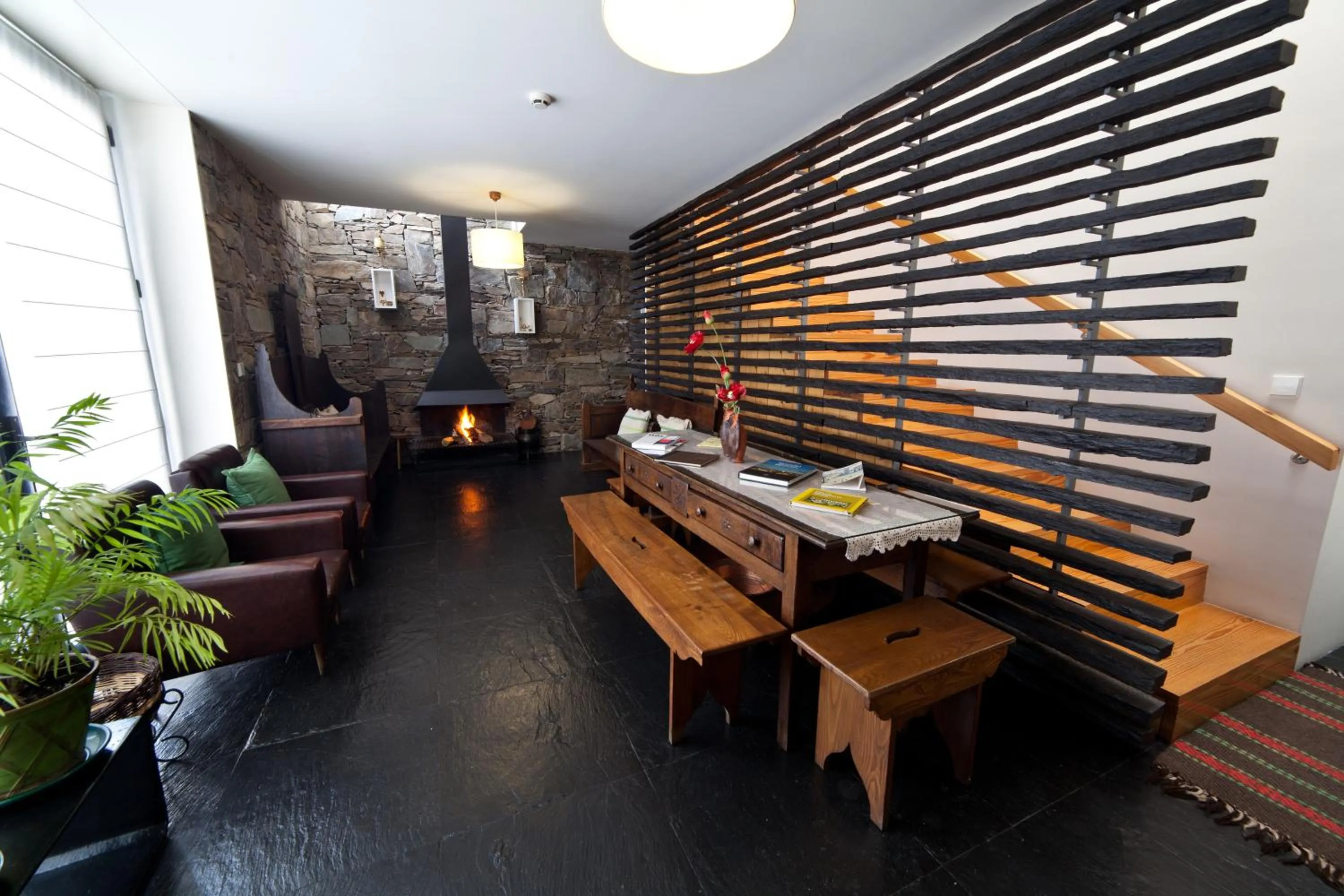 Living room in A. Montesinho Turismo