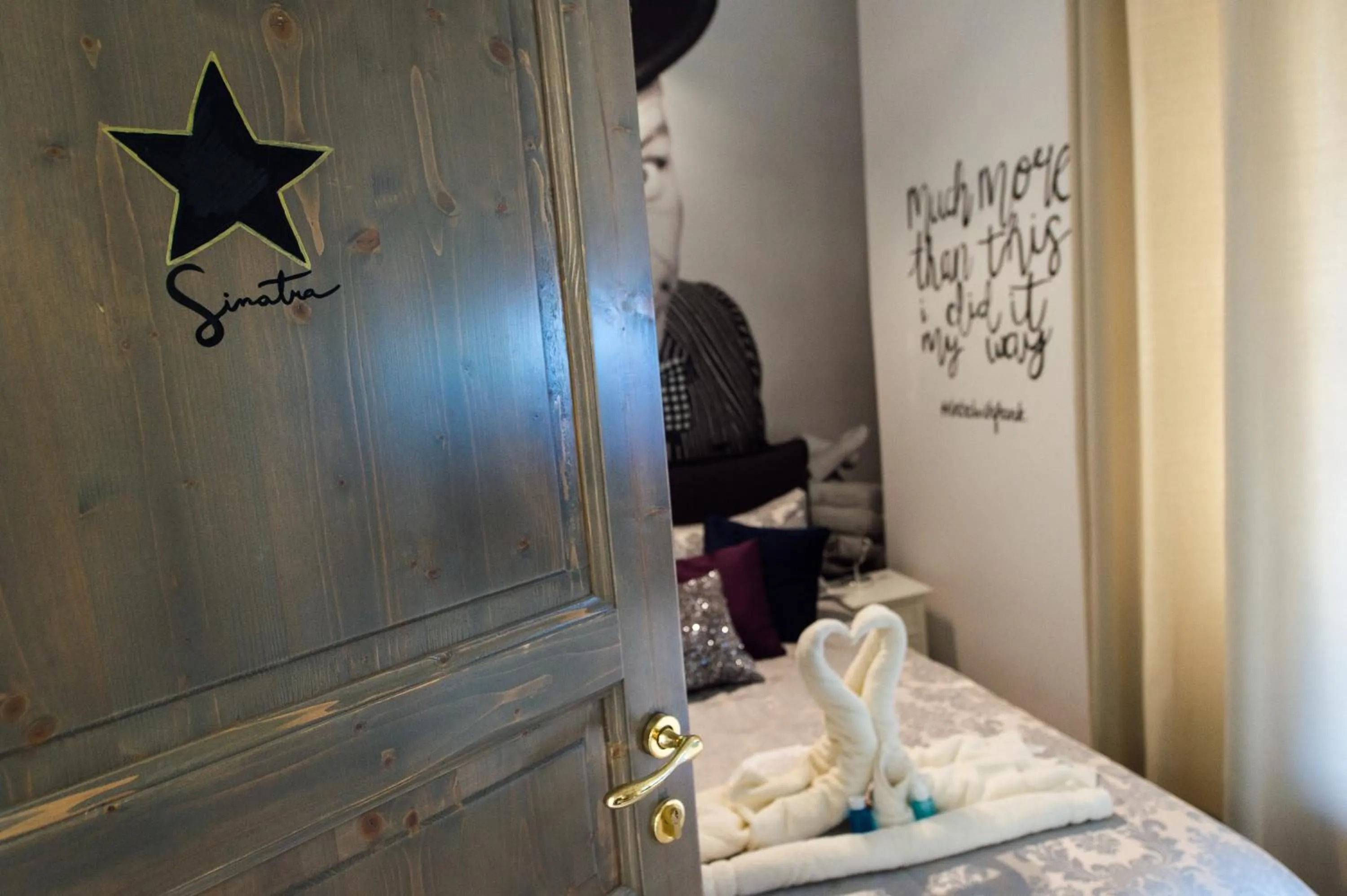 Bed in Backstage Boutique Music Themed Townhouse