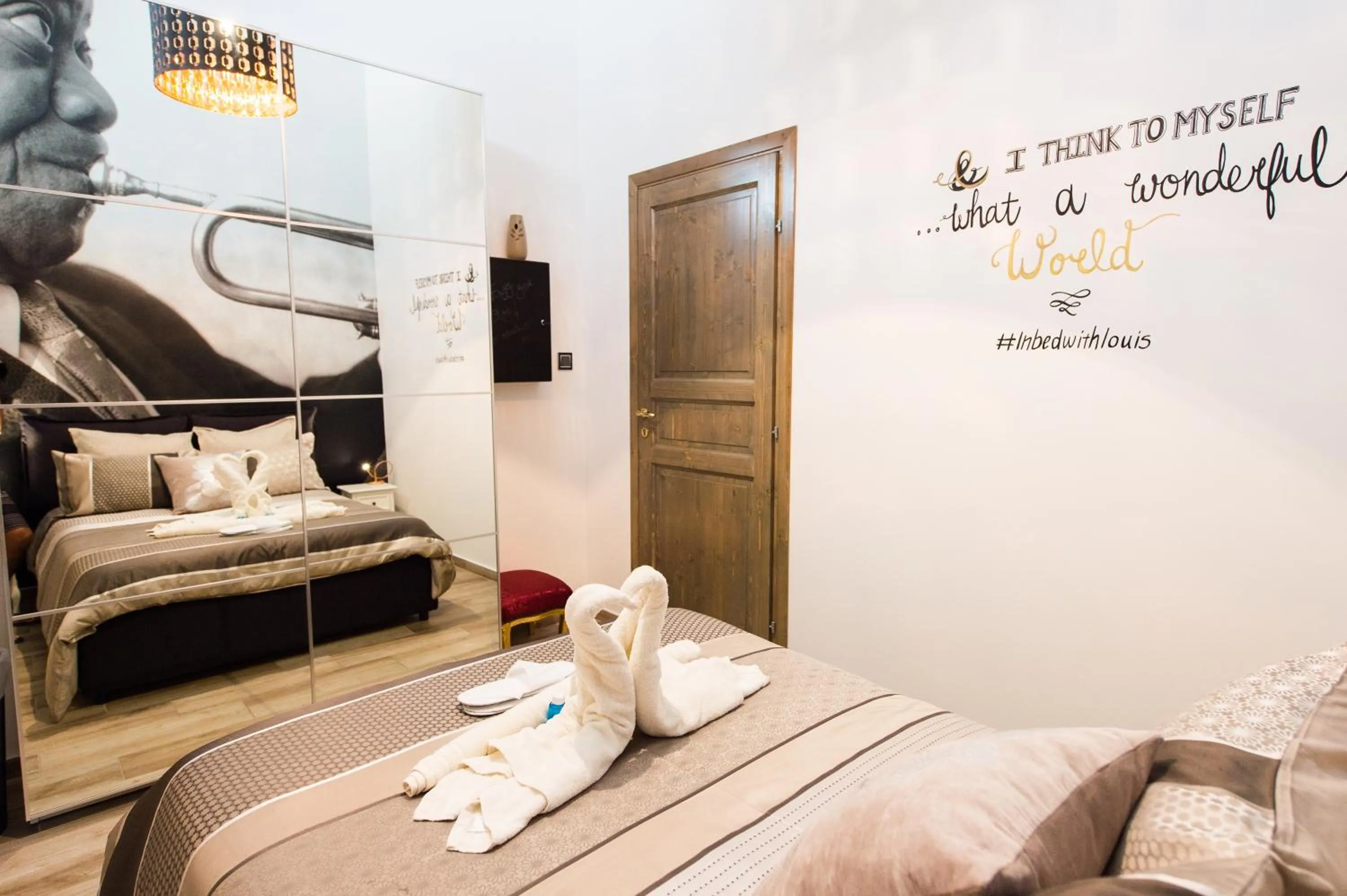 Bed in Backstage Boutique Music Themed Townhouse