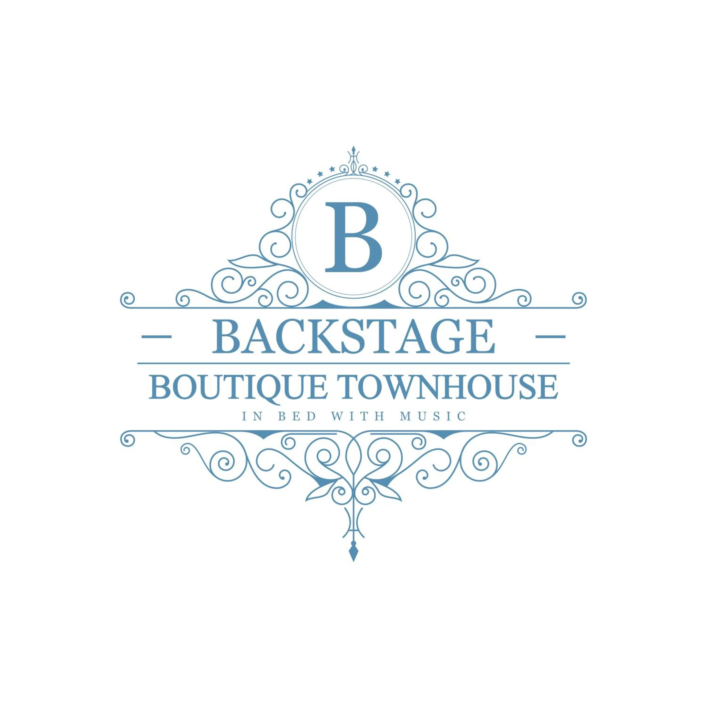 Property logo or sign in Backstage Boutique Music Themed Townhouse