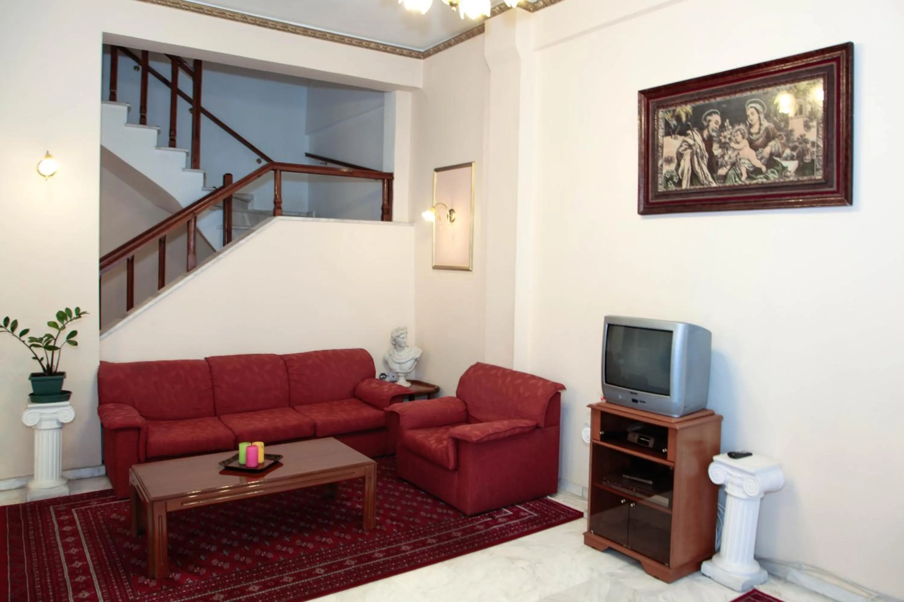 Lobby or reception in Alexiou Hotel