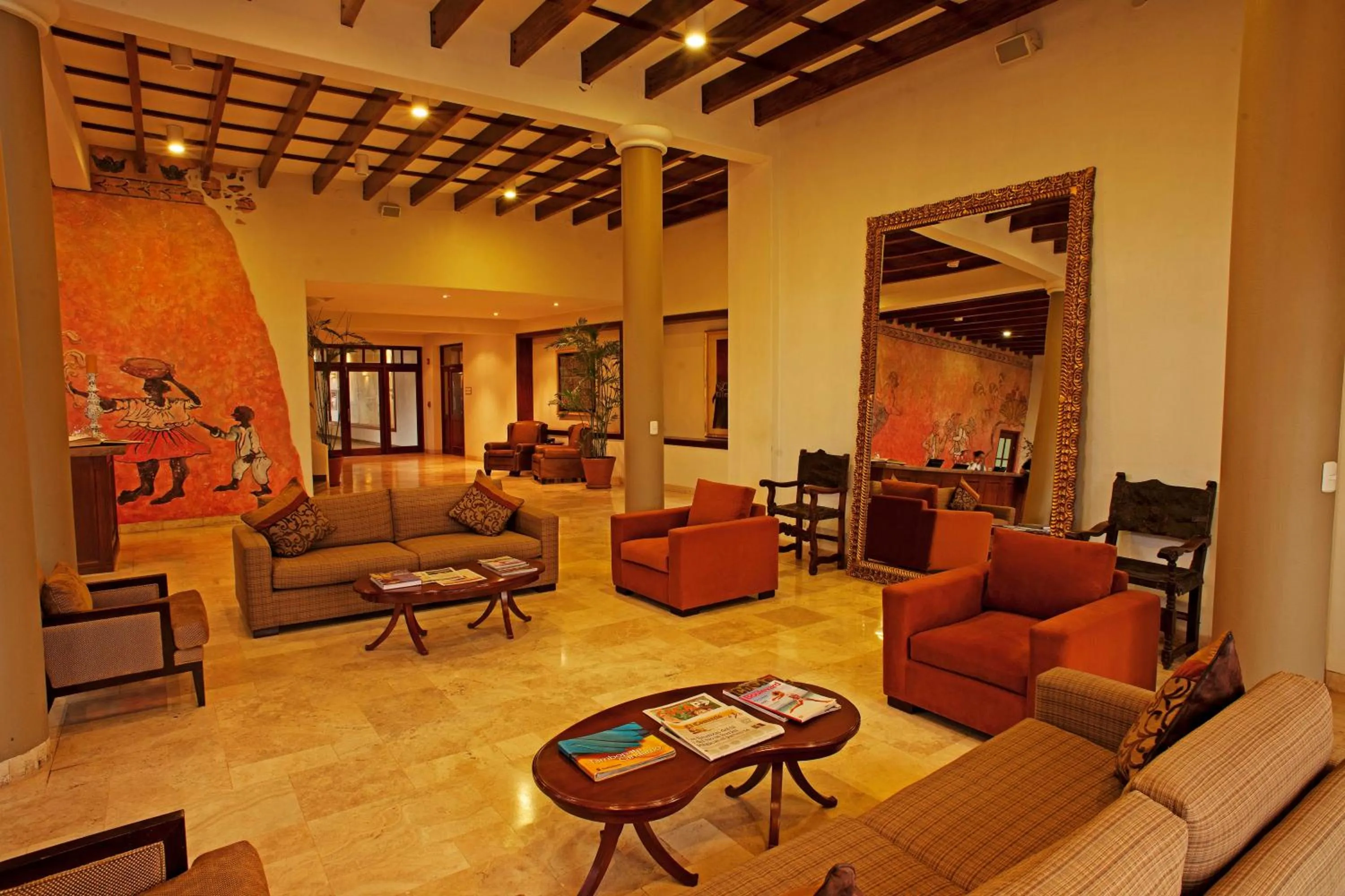 Lobby or reception in La Hacienda Bahia Paracas