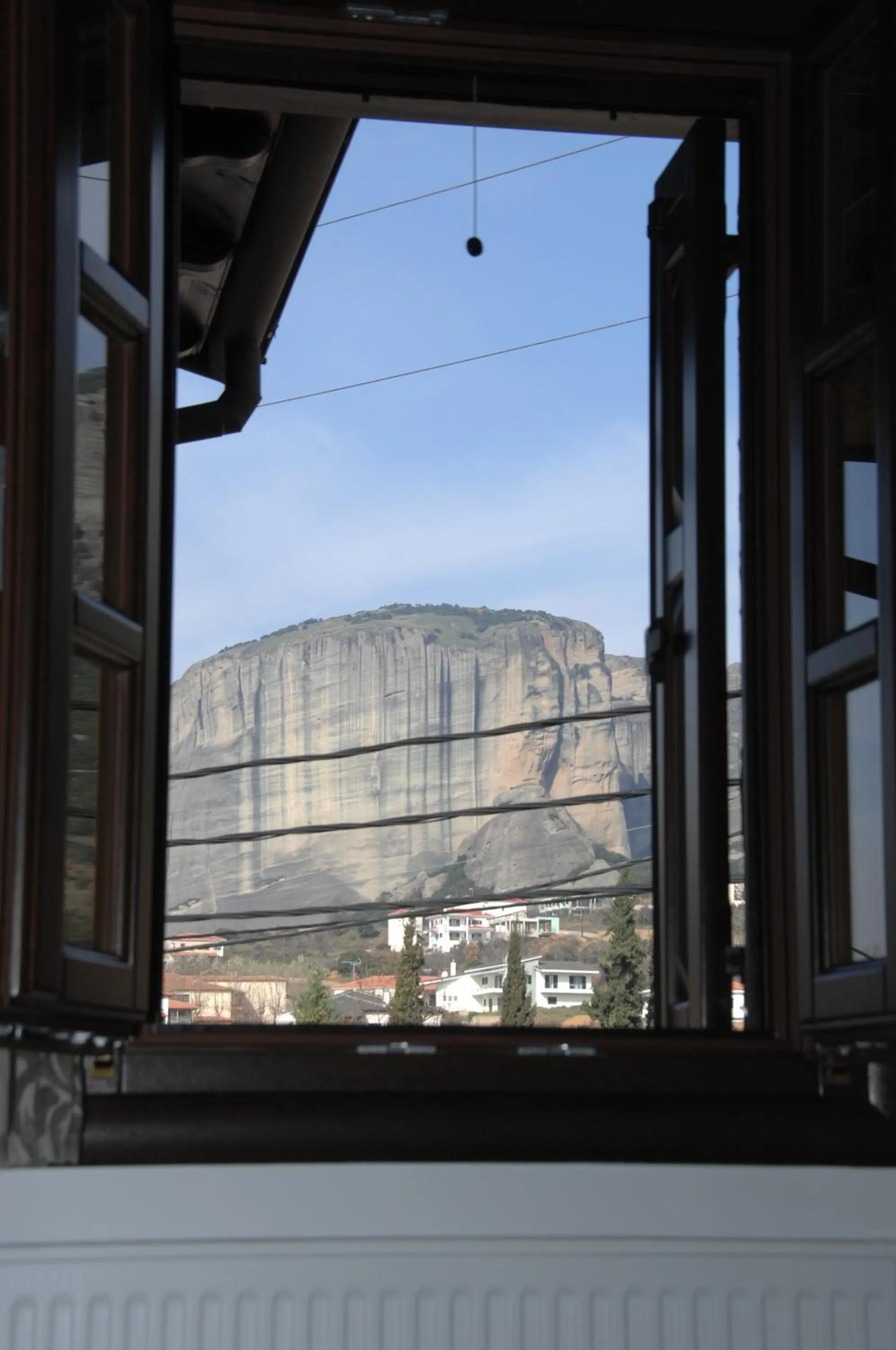 Mountain view in Guesthouse Iridanos