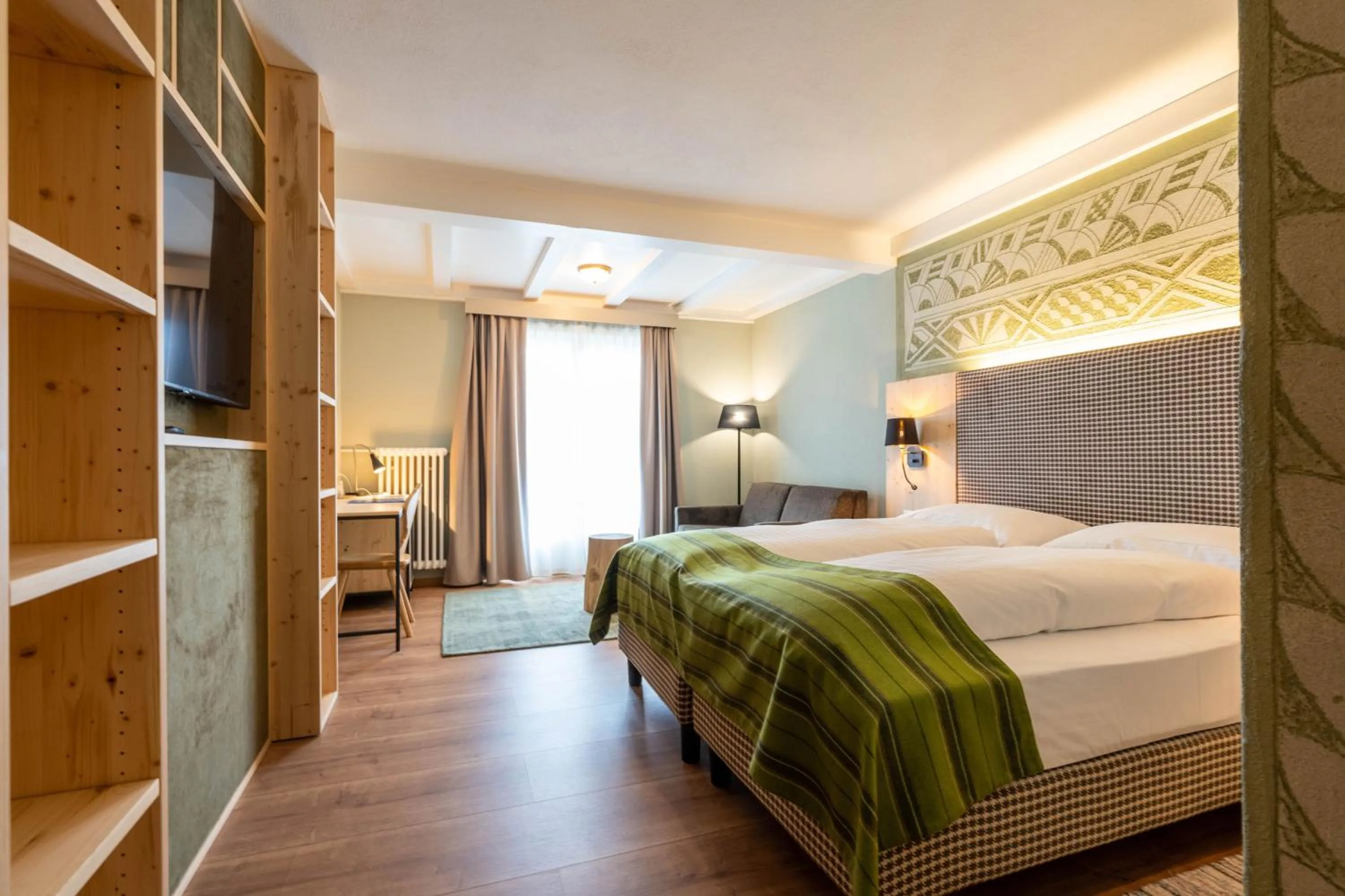 Bedroom, Bed in Hotel Bären