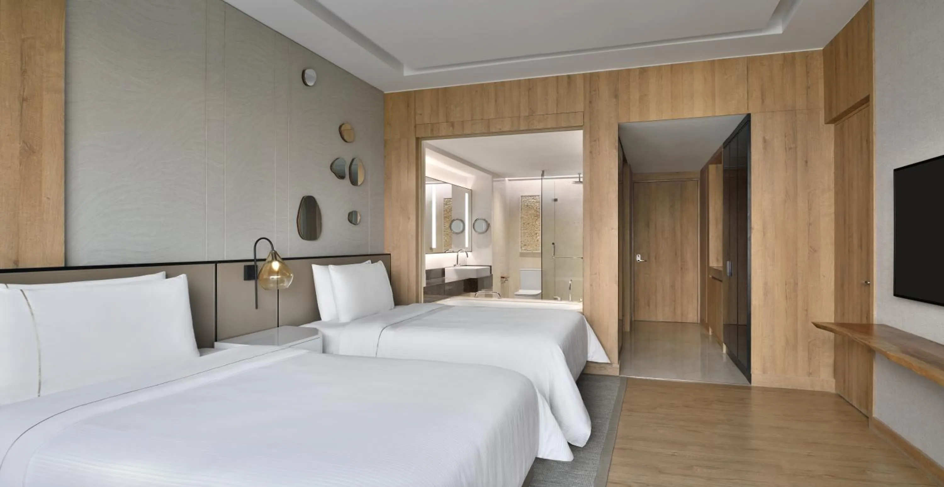 Bed in The Westin Mumbai Powai Lake