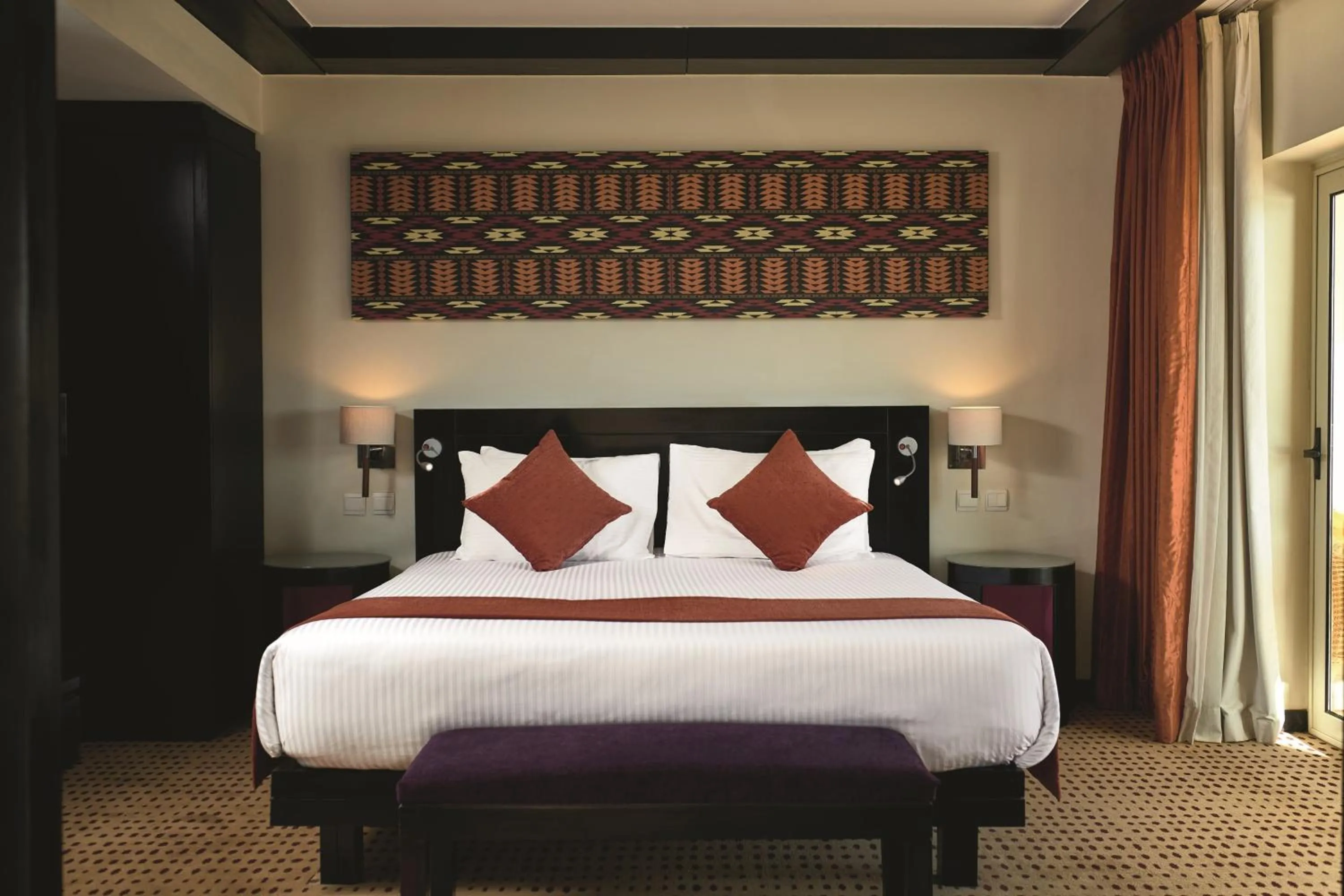 Bed in Mövenpick Resort Aswan