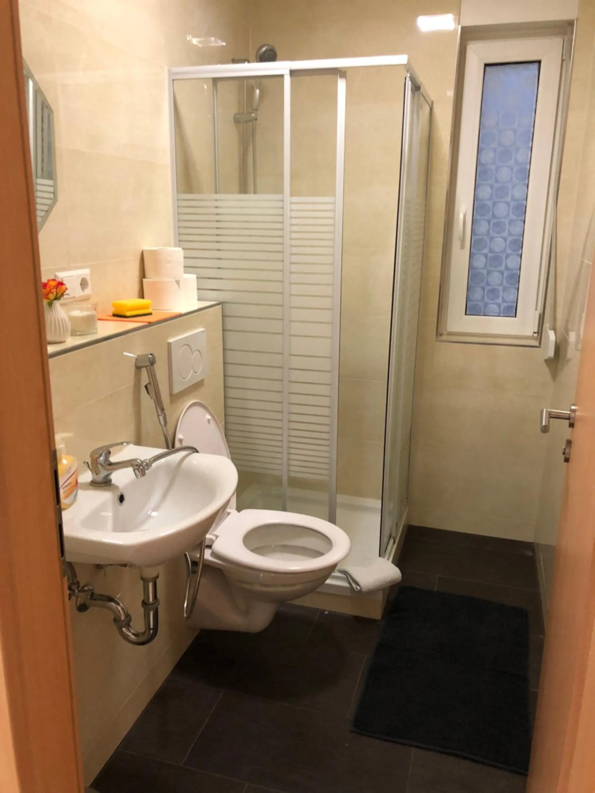 Shower in Sahara Falcon