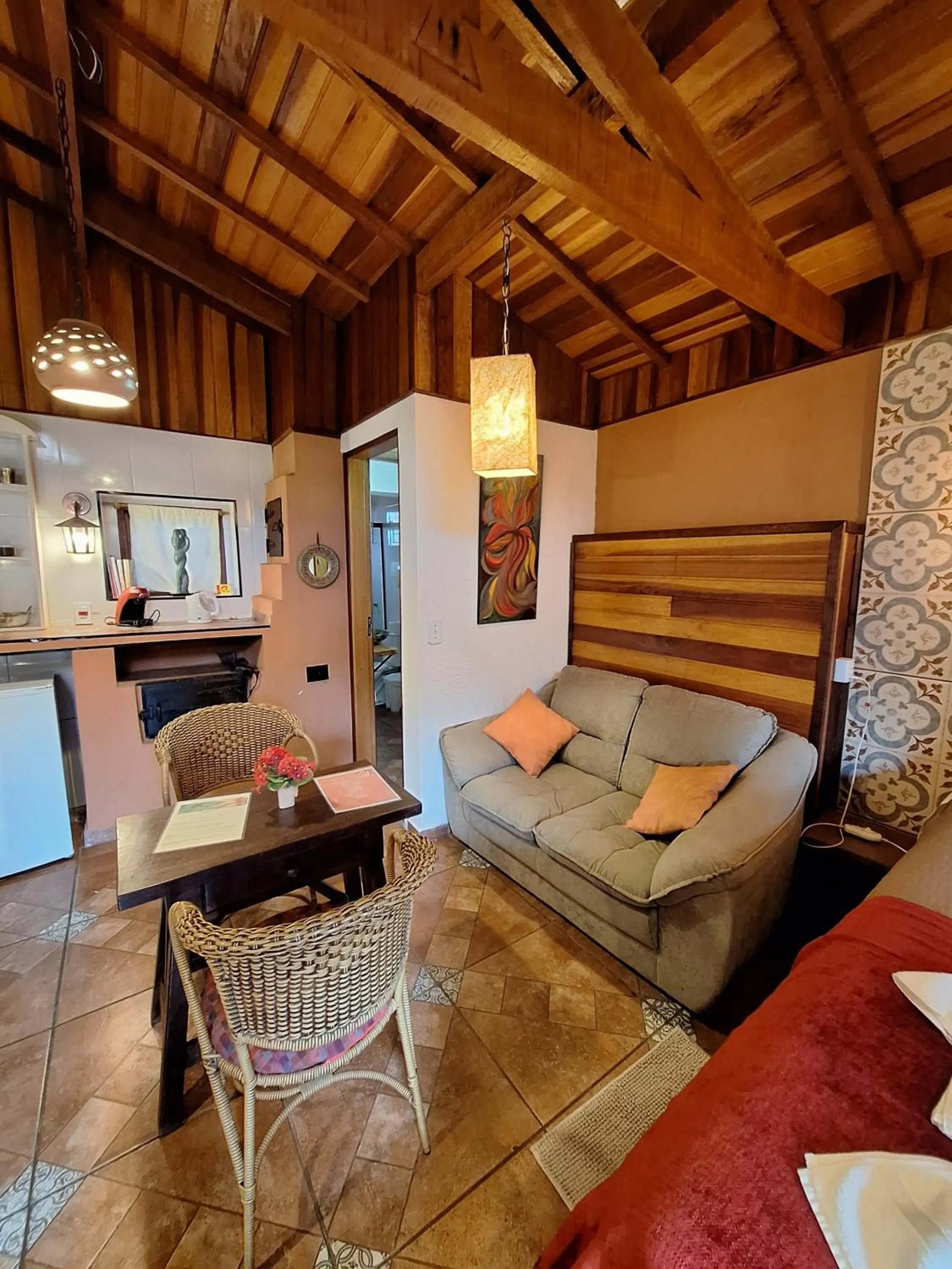 Seating area in Chalés ANECUEM