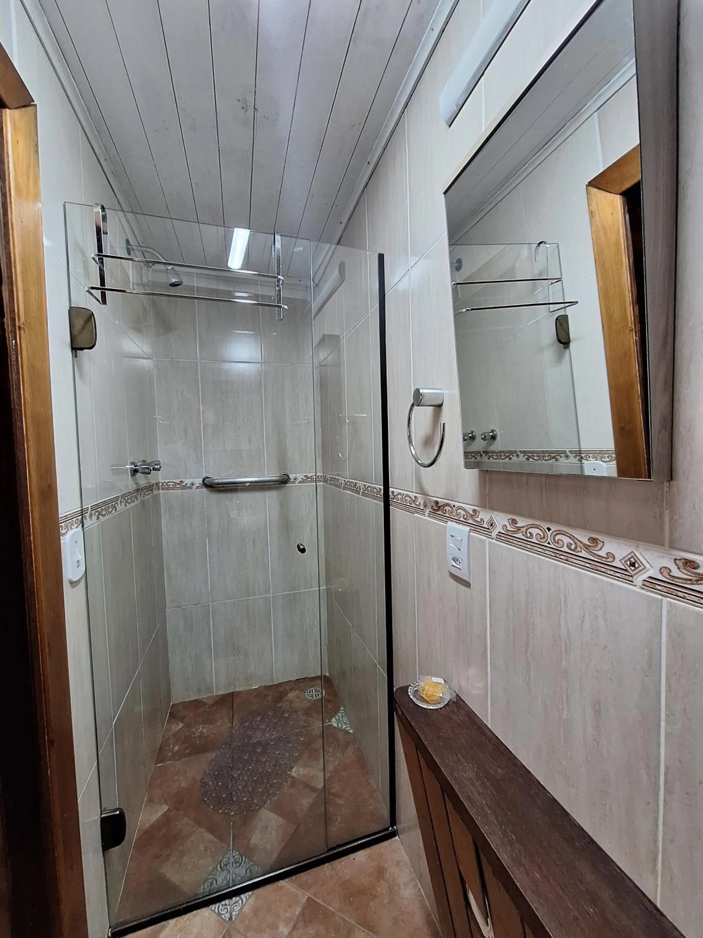 Bathroom in Chalés ANECUEM