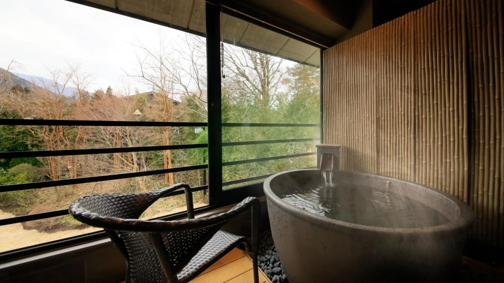 Inner courtyard view in Hakone Fuga - Adult Only