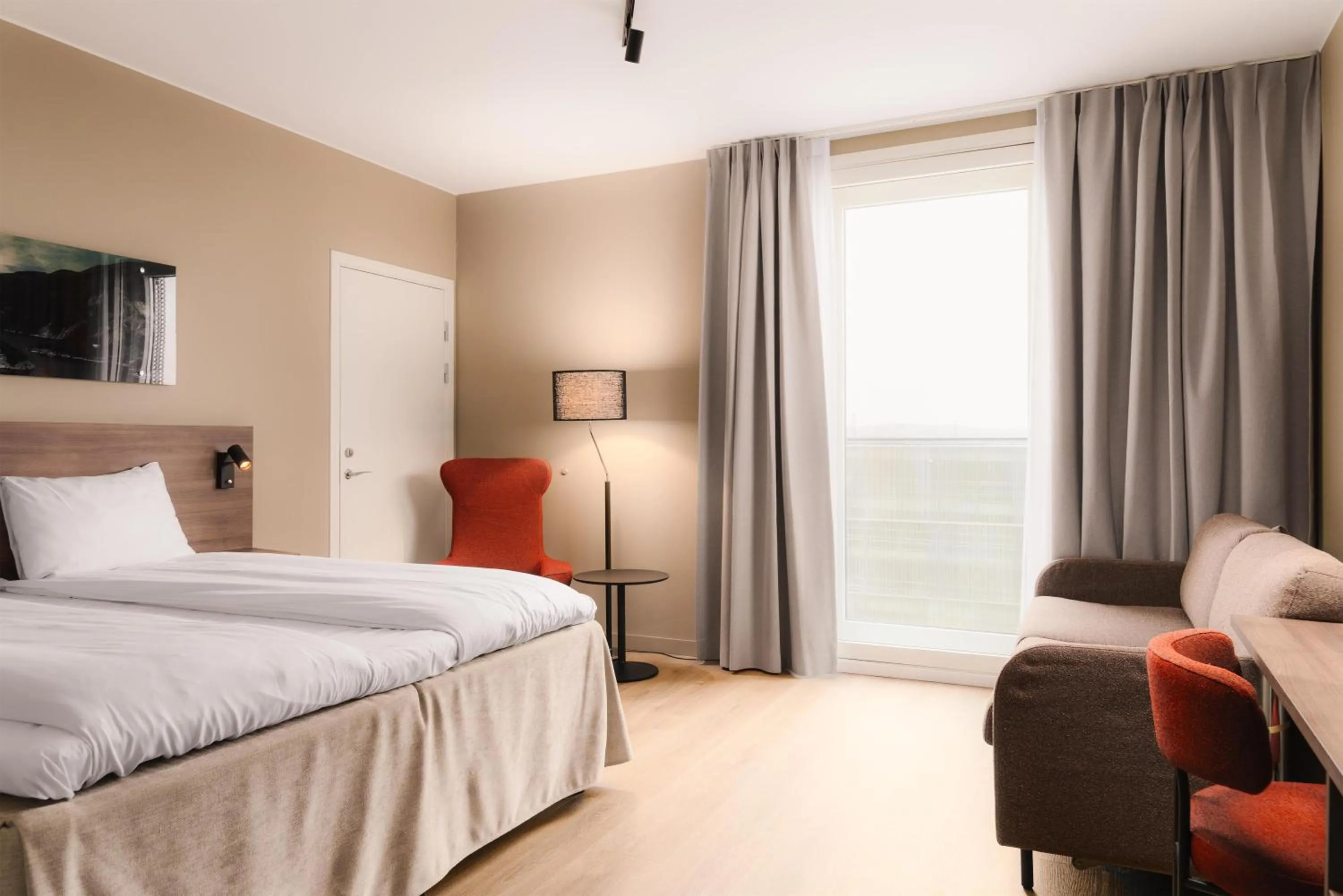 Bedroom, Bed in Scandic Stavanger Airport