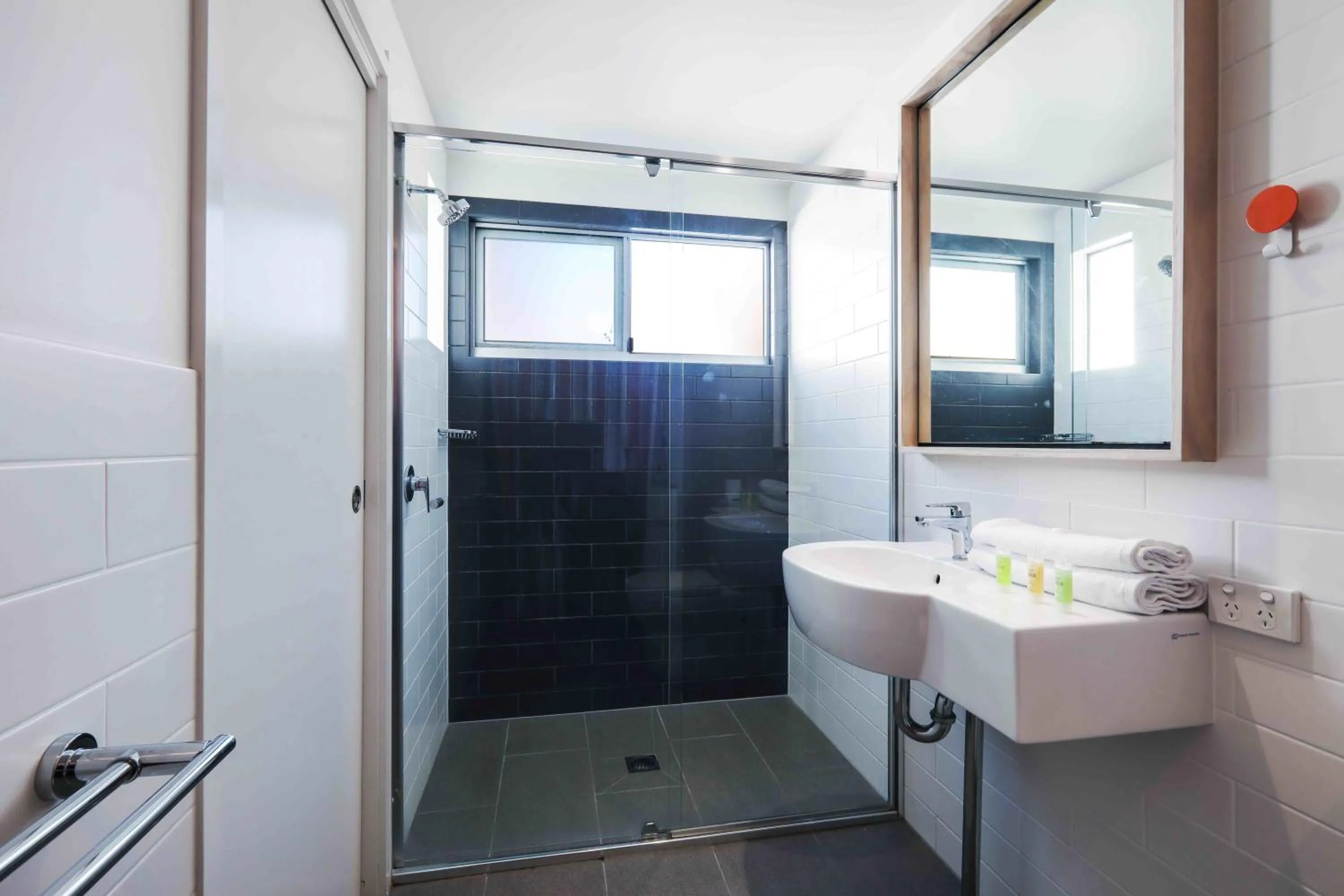 Shower in Sandbox Apartments