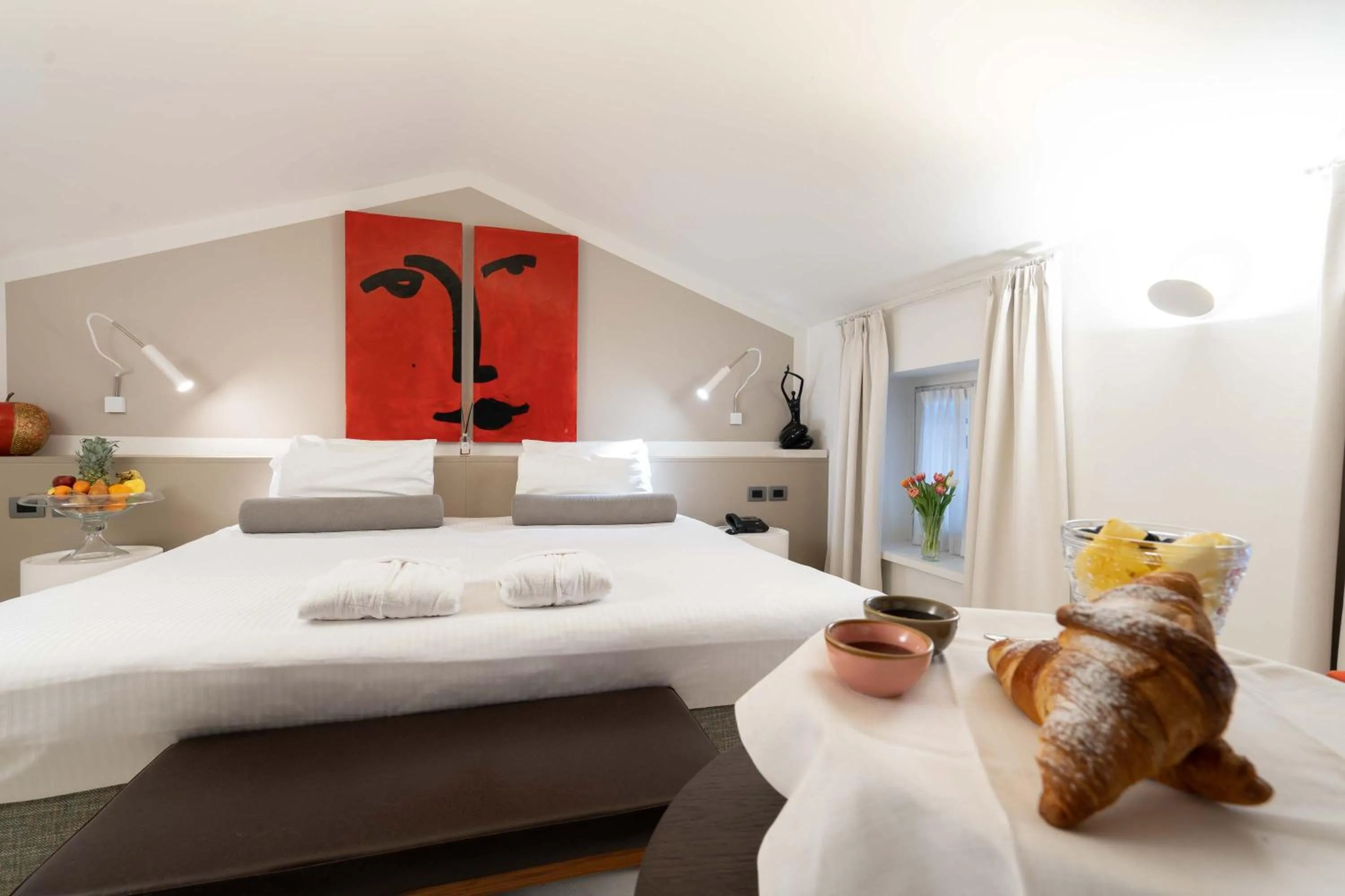 Bed in Le Funi Hotel