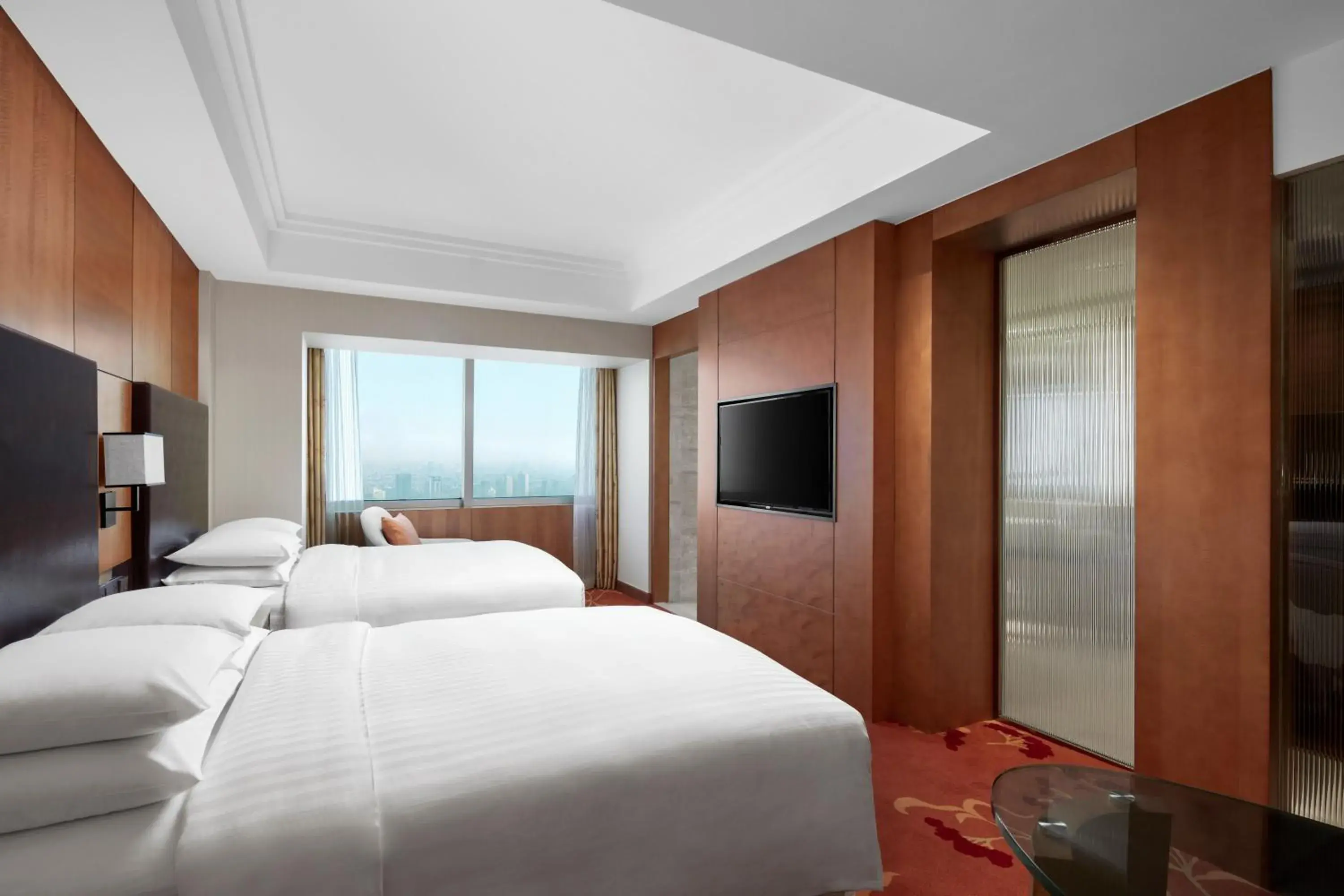 Deluxe Twin Room in Suzhou Marriott Hotel Deluxe Twin Room in Suzhou Marriott Hotel